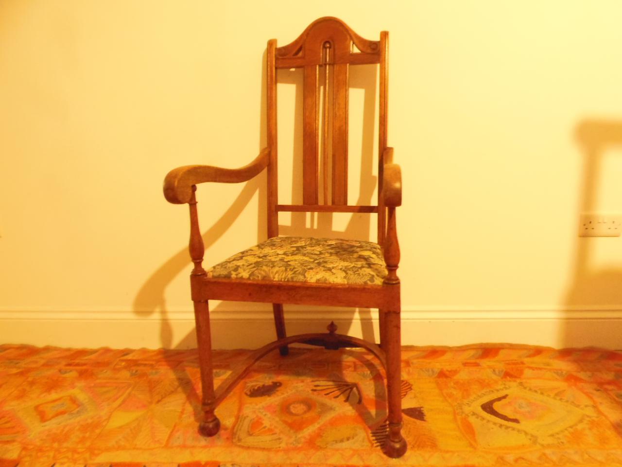 Arts & Crafts Oak Carver Chair (1 of 9) Arts & Crafts Oak Carver Chair (1 of 9)