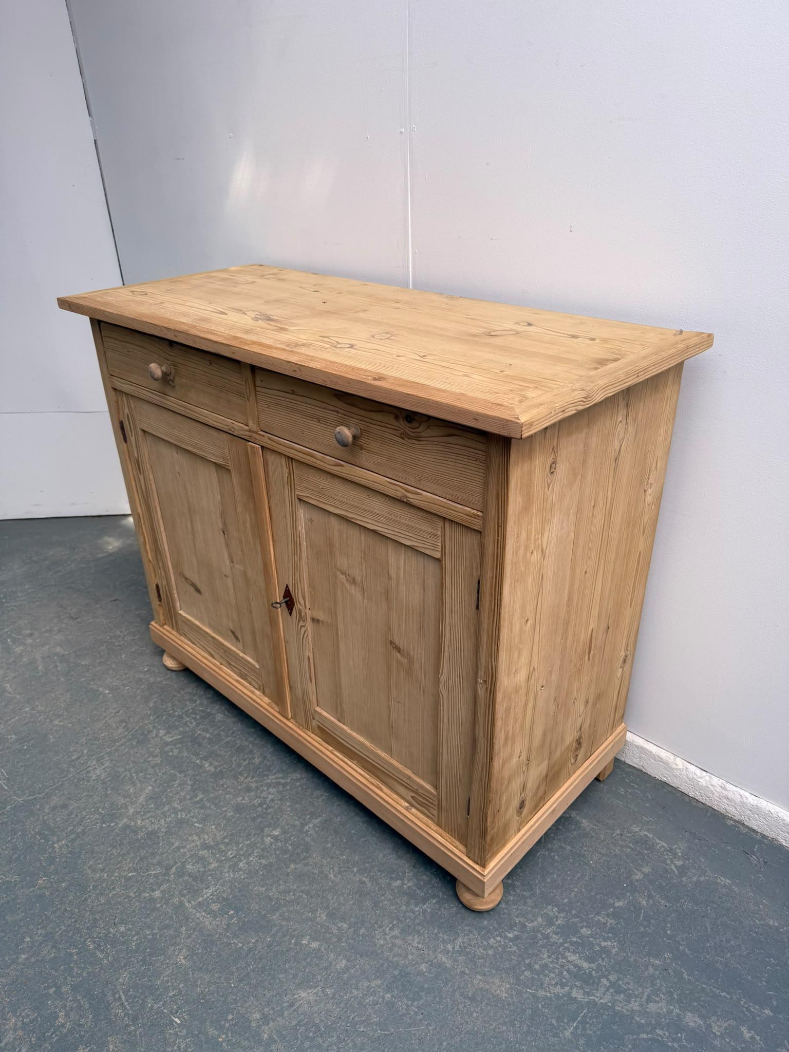 Large Tall Victorian Antique Pine 2 Door 2 Drawer Dresser Base to wax / paint (1 of 11) Large Tall Victorian Antique Pine 2 Door 2 Drawer Dresser Base to wax / paint (1 of 11)