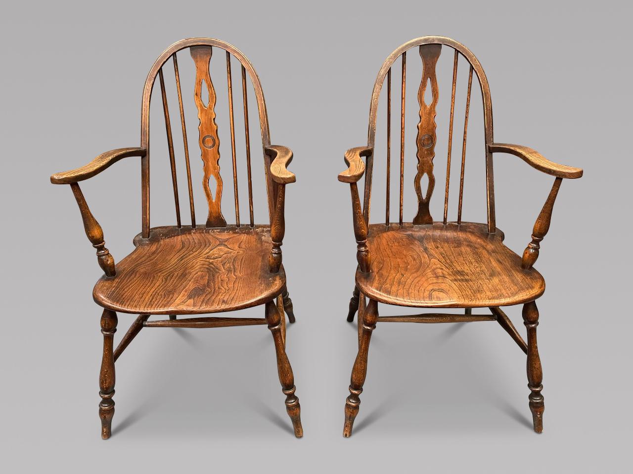 Pair of 19th Century Windsor Stick Back Chairs (1 of 3) Pair of 19th Century Windsor Stick Back Chairs (1 of 3)