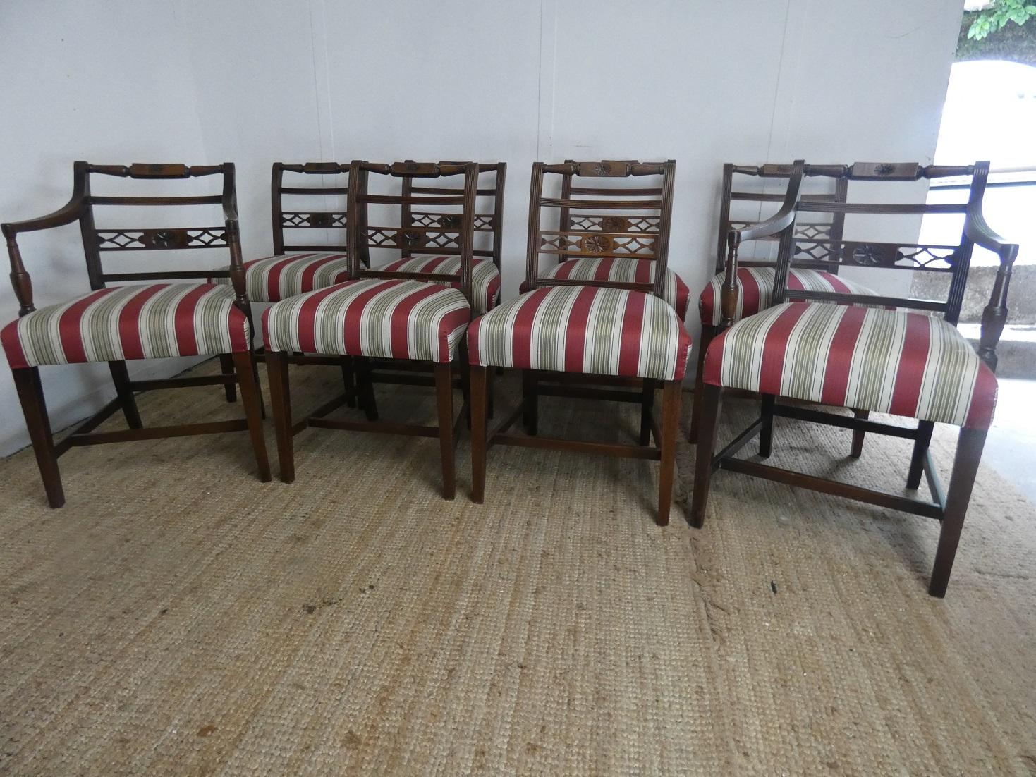 Set of Eight 18th Century Dining Chairs (1 of 10) Set of Eight 18th Century Dining Chairs (1 of 10)