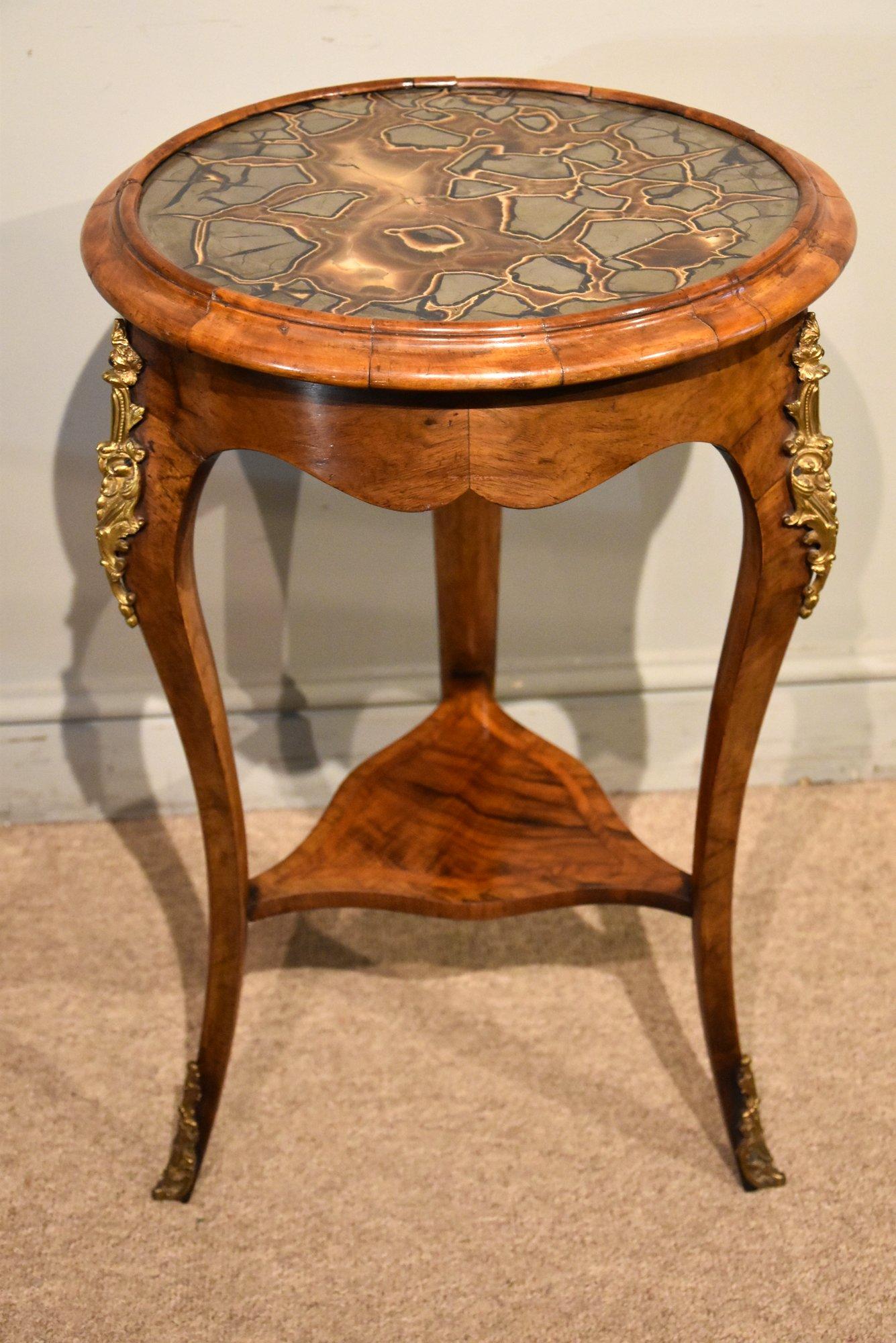 19th Century French Walnut Occasional Specimen Table (1 of 9) 19th Century French Walnut Occasional Specimen Table (1 of 9)