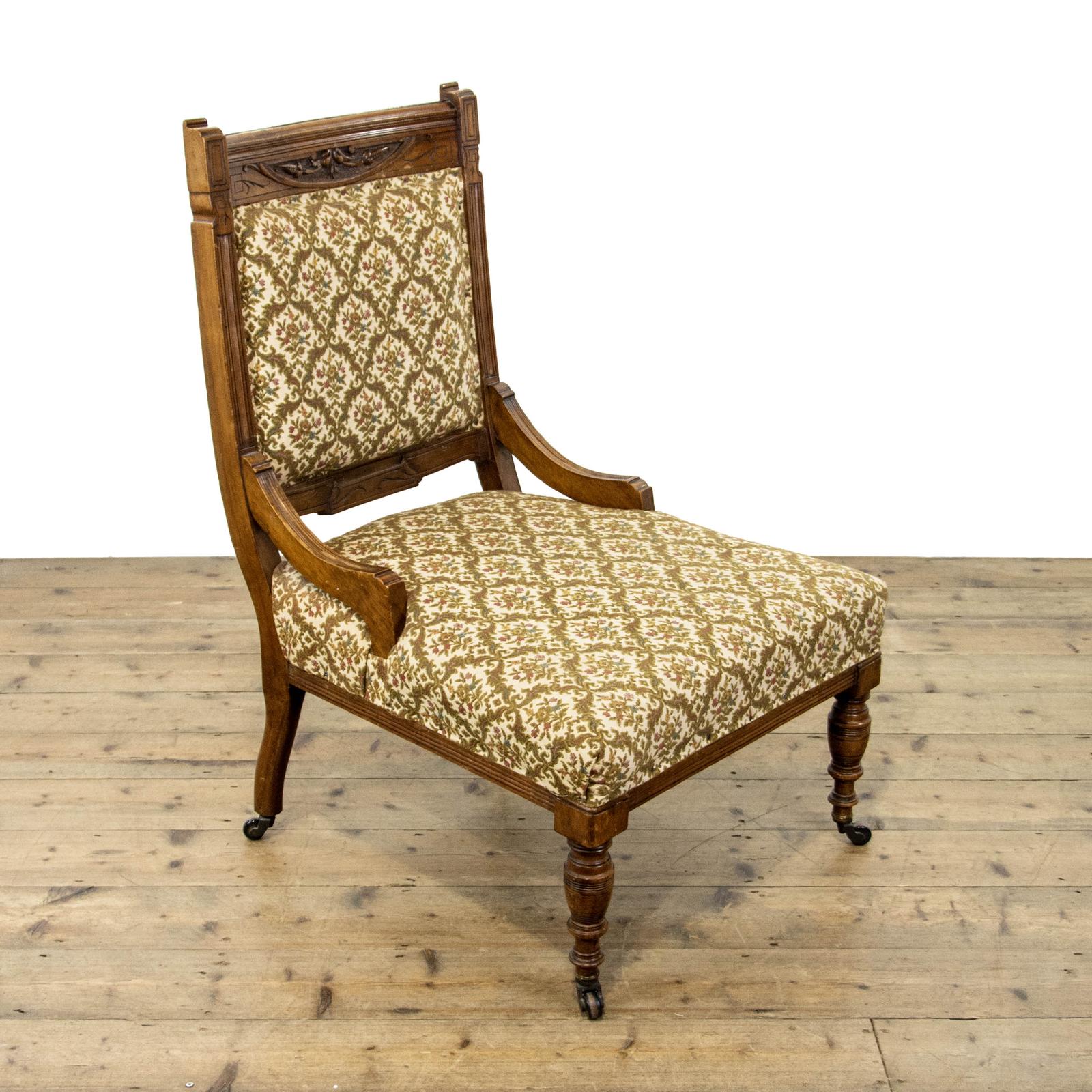 Antique Edwardian Upholstered Chair (1 of 9)