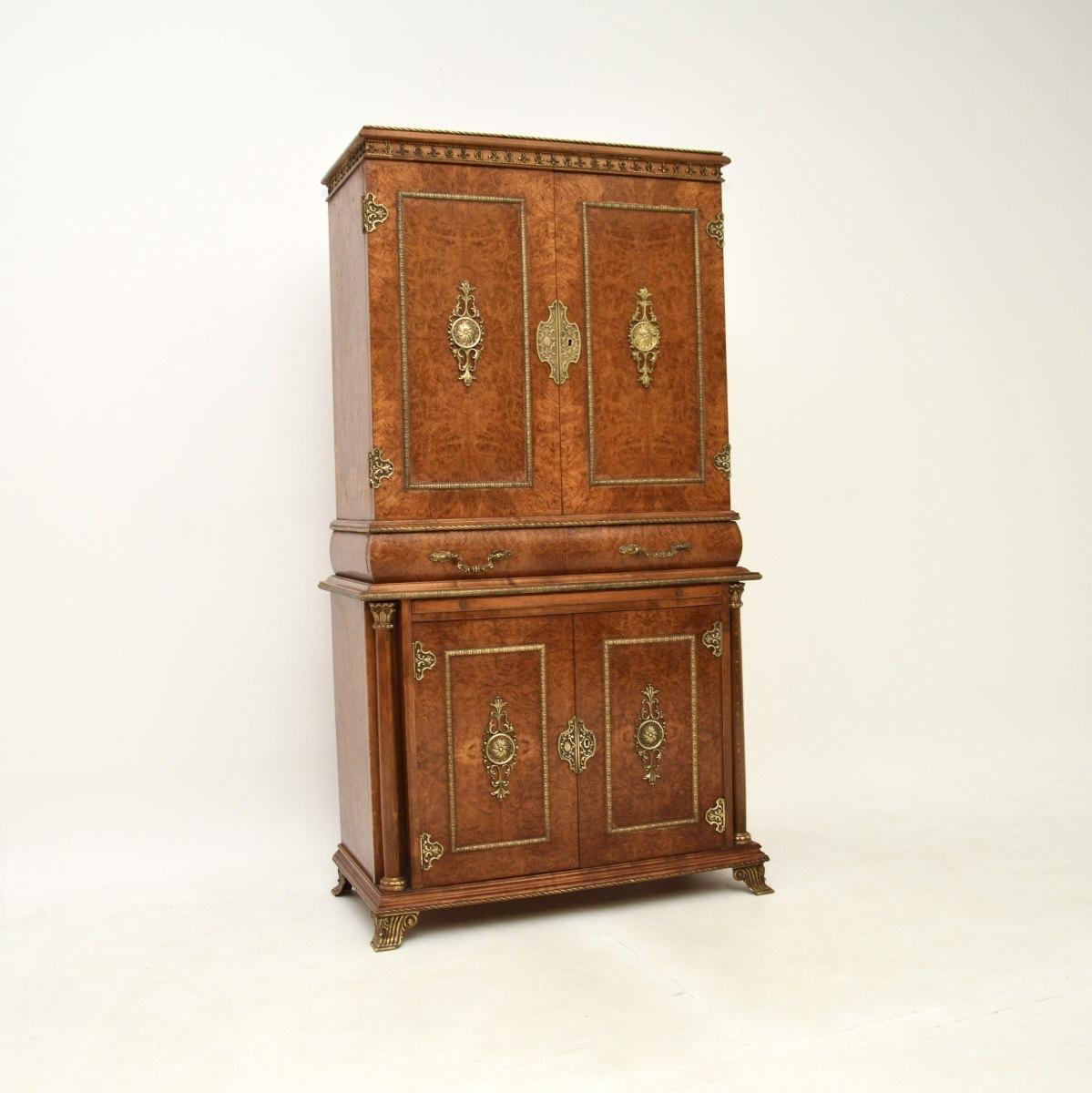 Antique French Burr Walnut Drinks Cabinet (1 of 13) Antique French Burr Walnut Drinks Cabinet (1 of 13)