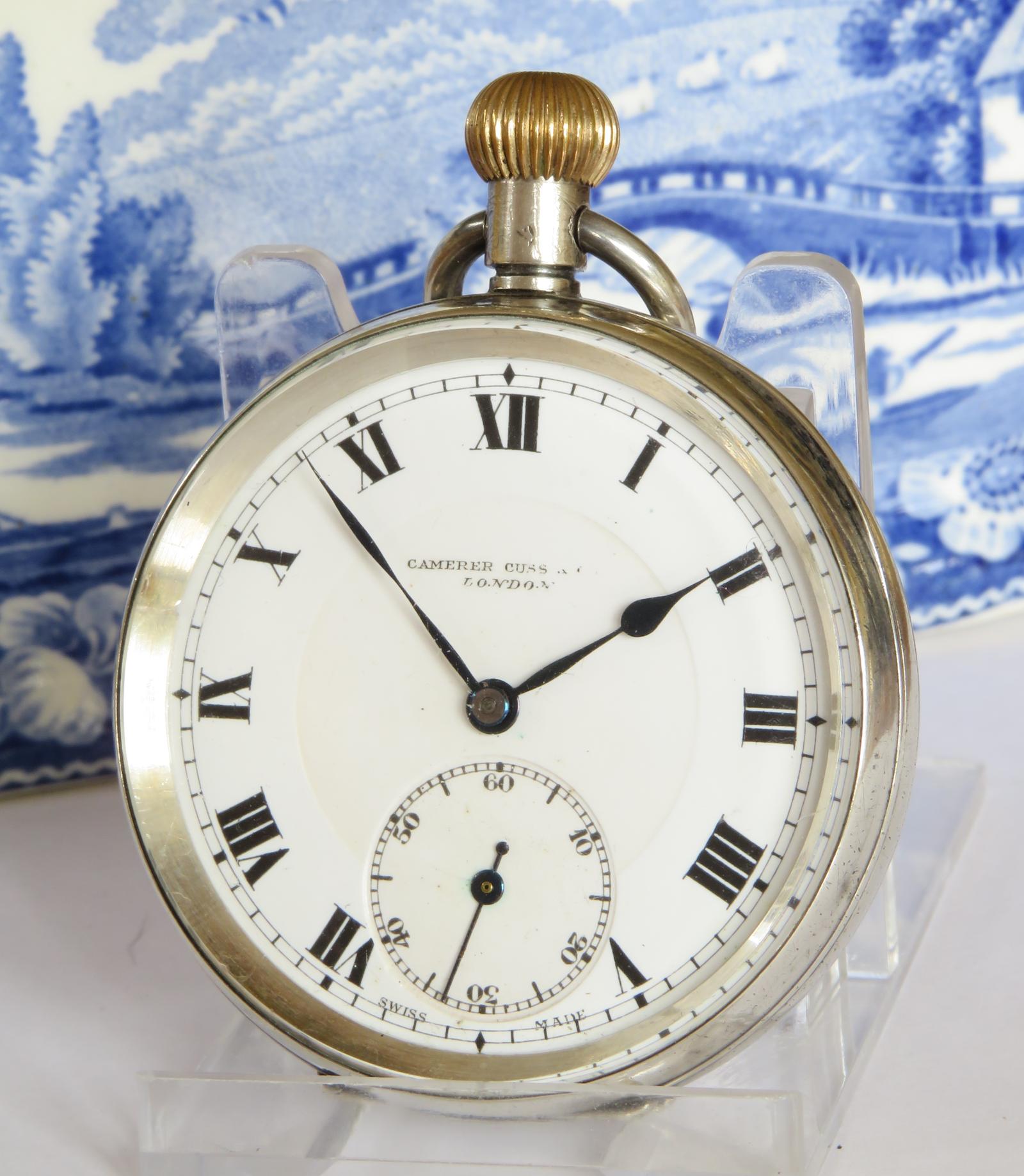Pocket Watch: Antique Silver Pocket Watch, Camerer Cuss 1919 (1 of 5) Pocket Watch: Antique Silver Pocket Watch, Camerer Cuss 1919 (1 of 5)