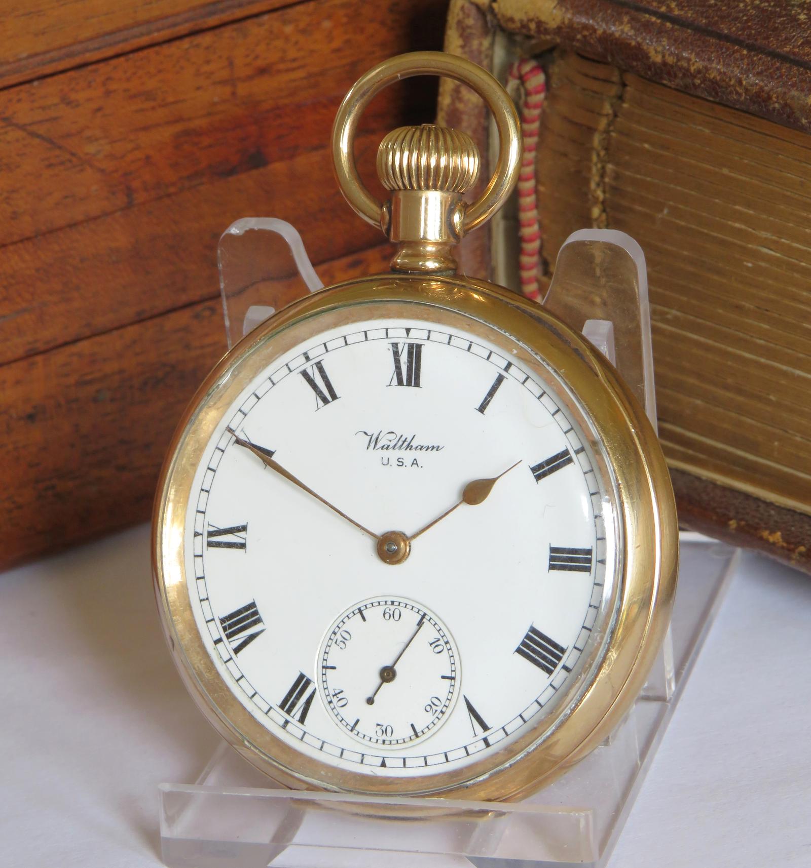 Pocket Watch: Antique 1912 Waltham Traveler Pocket Watch (1 of 5) Pocket Watch: Antique 1912 Waltham Traveler Pocket Watch (1 of 5)