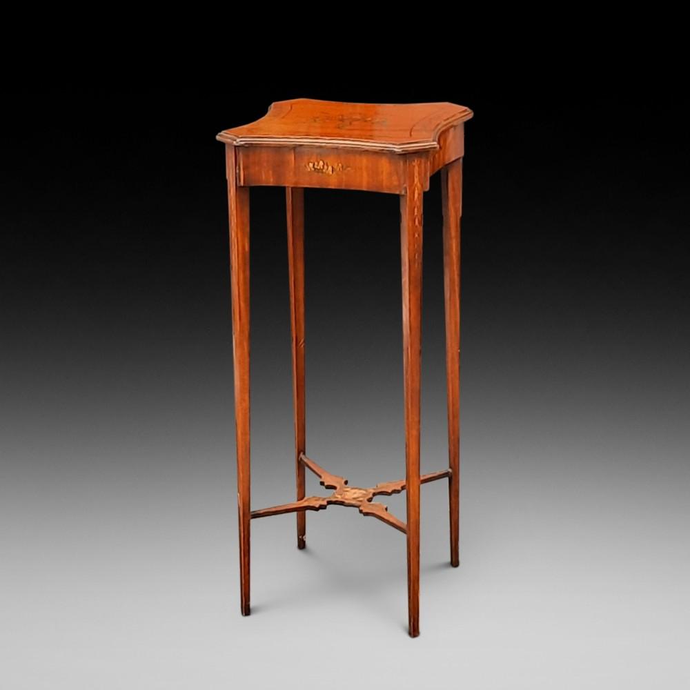 Hand Painted Edwardian Satinwood Side Table (1 of 6) Hand Painted Edwardian Satinwood Side Table (1 of 6)