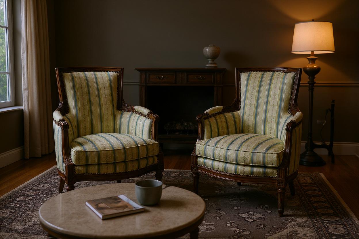 A Pair of Walnut Fauteuil Armchairs in French Louis XVI (1 of 9) A Pair of Walnut Fauteuil Armchairs in French Louis XVI (1 of 9)