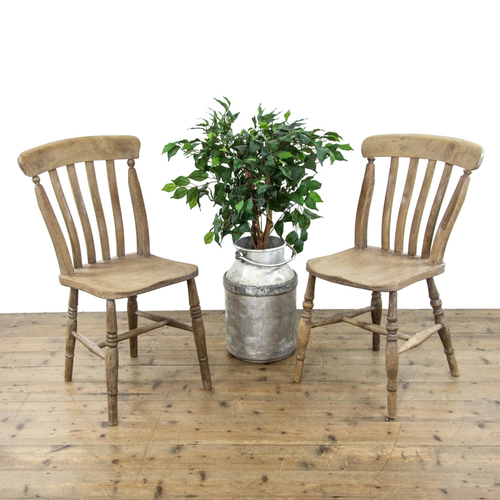 Pair of Similar Rustic Farmhouse Kitchen Chairs (1 of 10) Pair of Similar Rustic Farmhouse Kitchen Chairs (1 of 10)