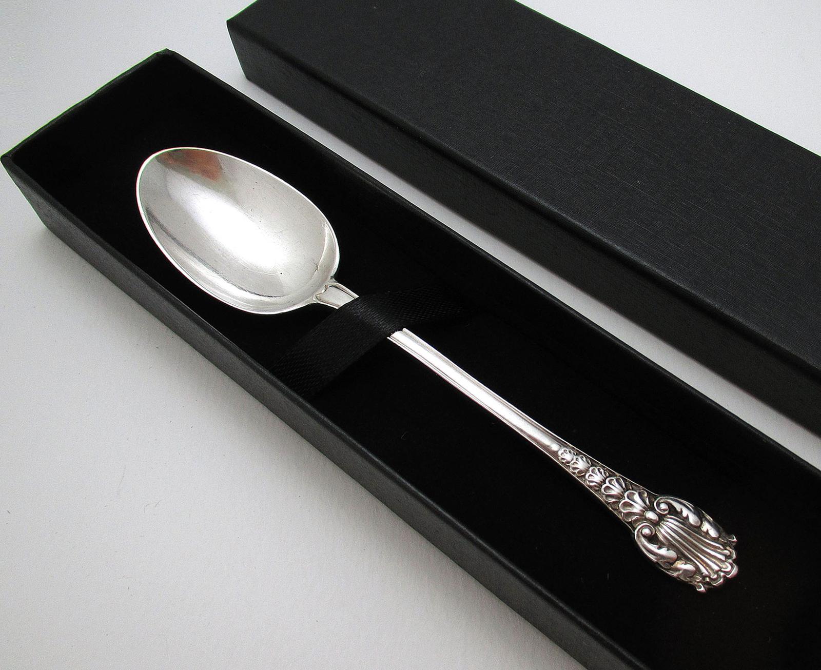 Rare English Victorian Coburg Rococo Shell Pattern Sterling Silver Tea Spoon, London 1867 (1 of 5) Rare English Victorian Coburg Rococo Shell Pattern Sterling Silver Tea Spoon, London 1867 (1 of 5)