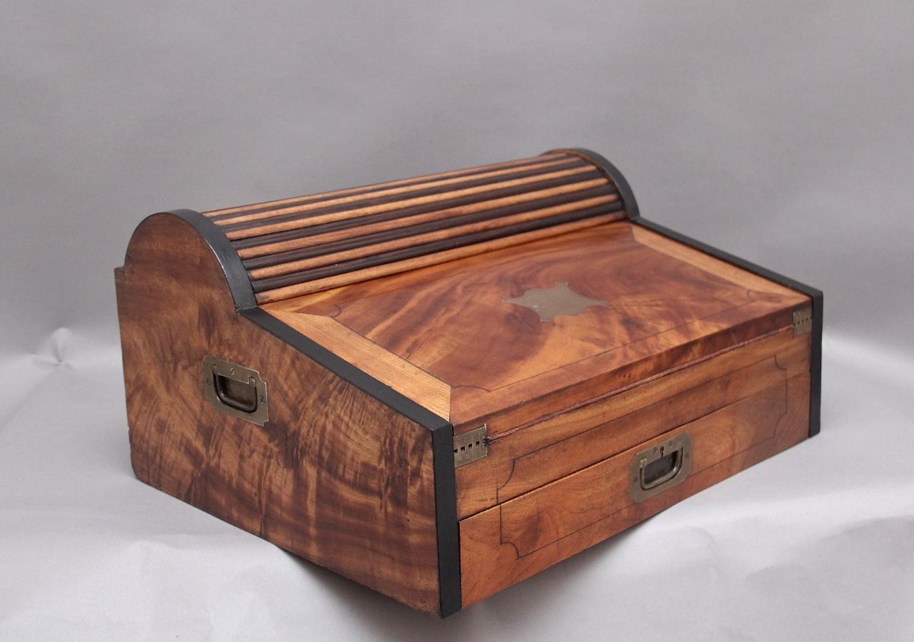 19th Century Chinese Camphor Wood & Ebonised Writing Slope (1 of 18)