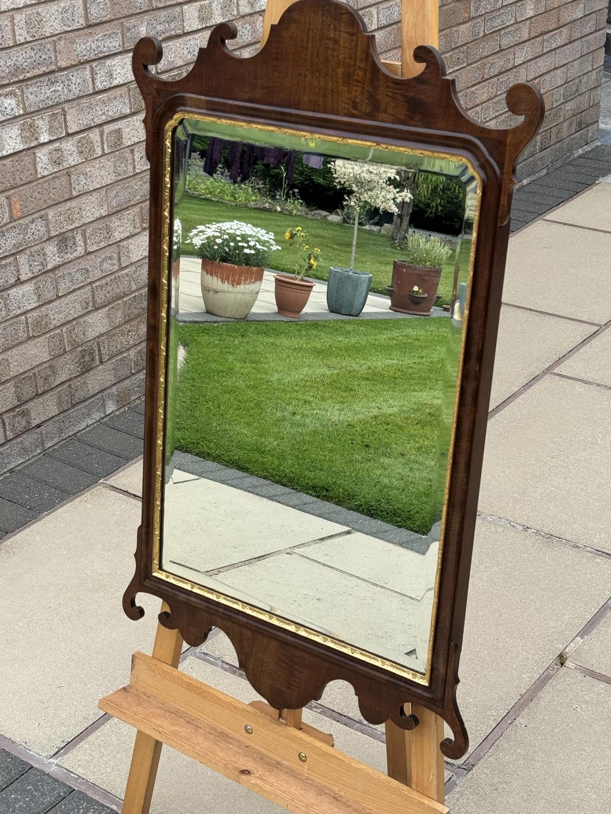 Large Edwardian Fret Mirror (1 of 5)
