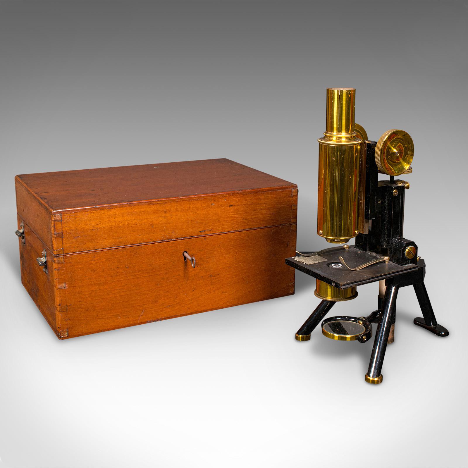 Antique Cased Microscope, English, Scientific Instrument, Swift & Son, Edwardian (1 of 12)