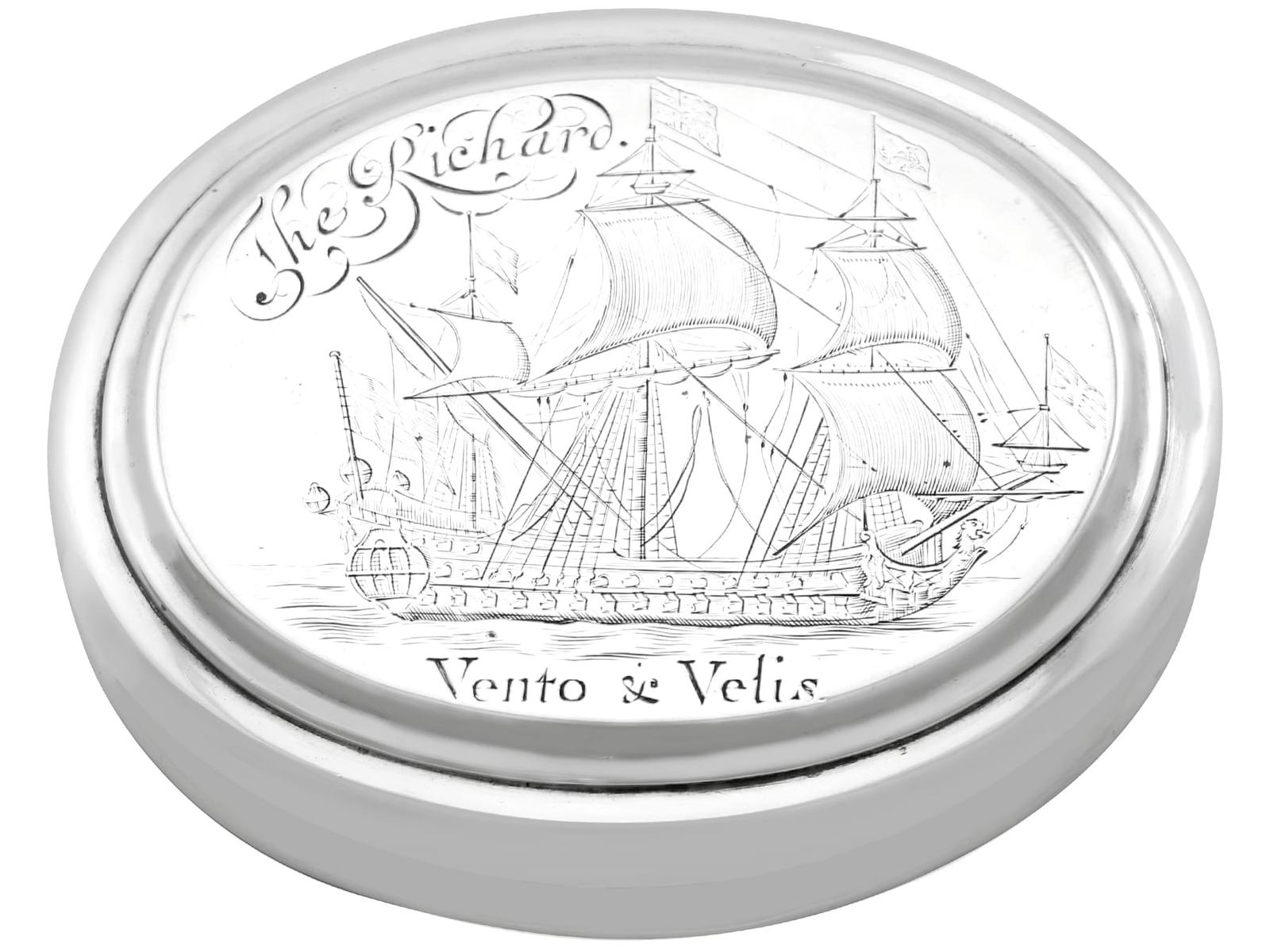 Antique Queen Anne Britannia Silver Tobacco Box (1 of 11)