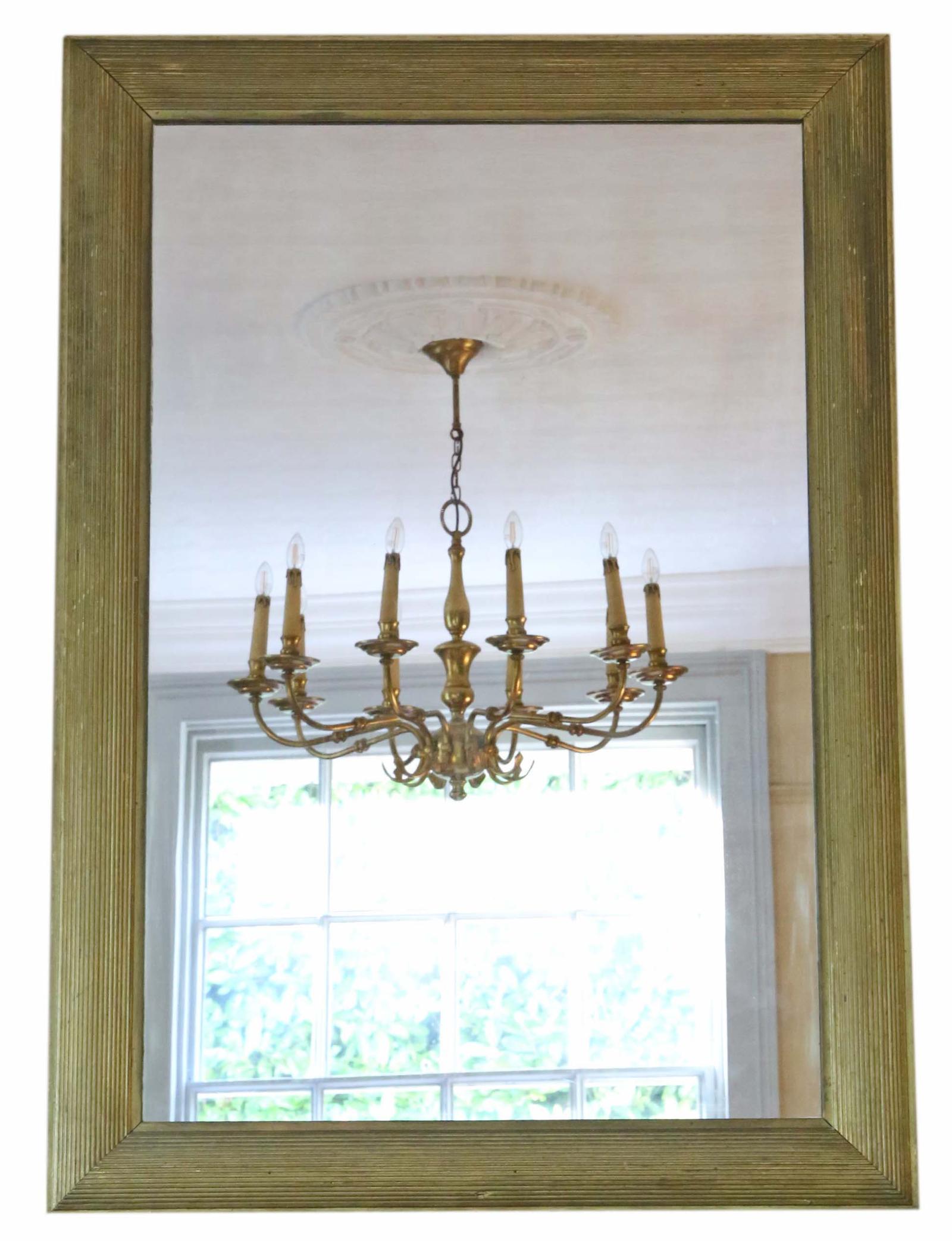 Large Quality Gilt Overmantle or Wall Mirror from the Art Deco Period, Antique, Circa 1900-1920 (1 of 7)