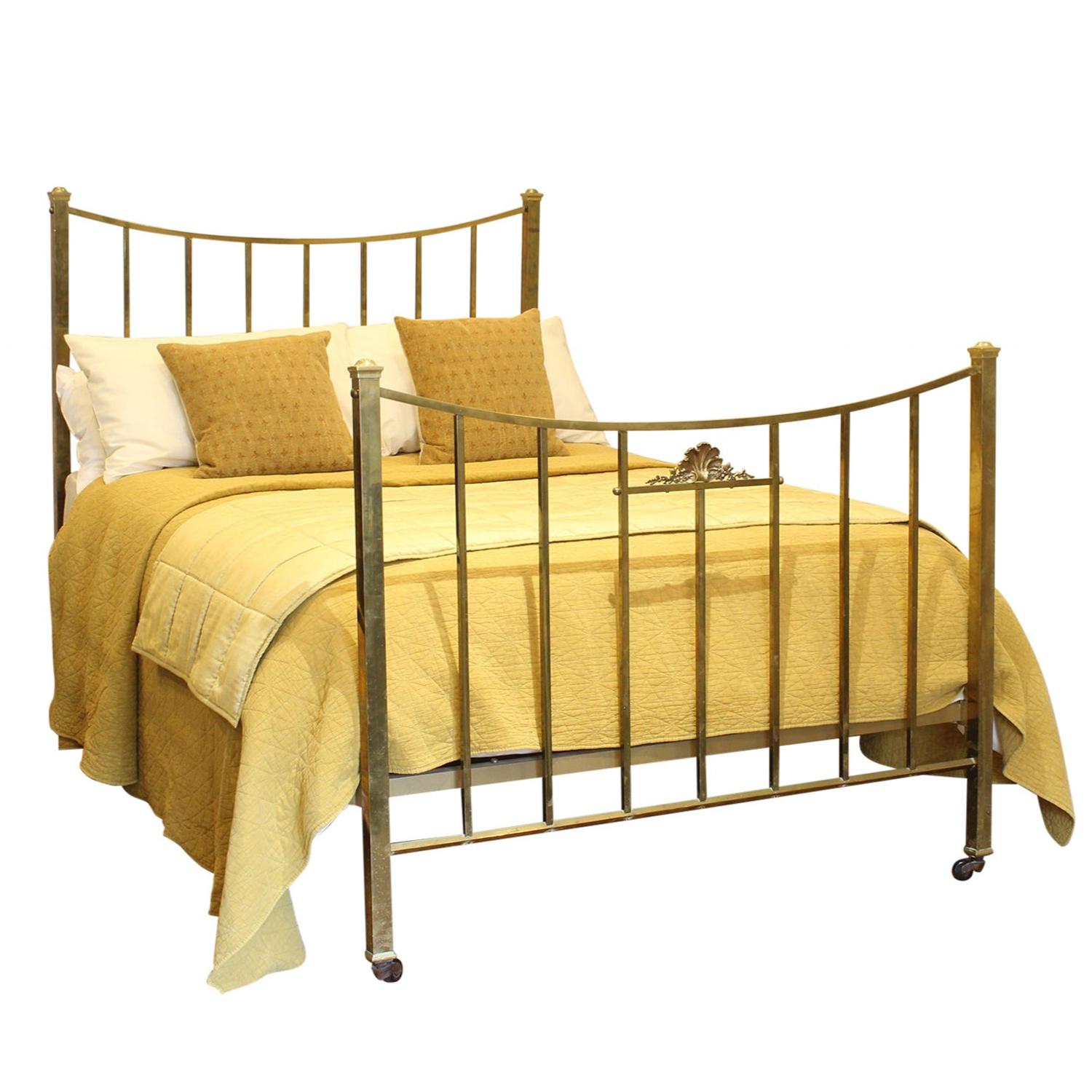 Art Deco Brass Bed with Base (1 of 7)