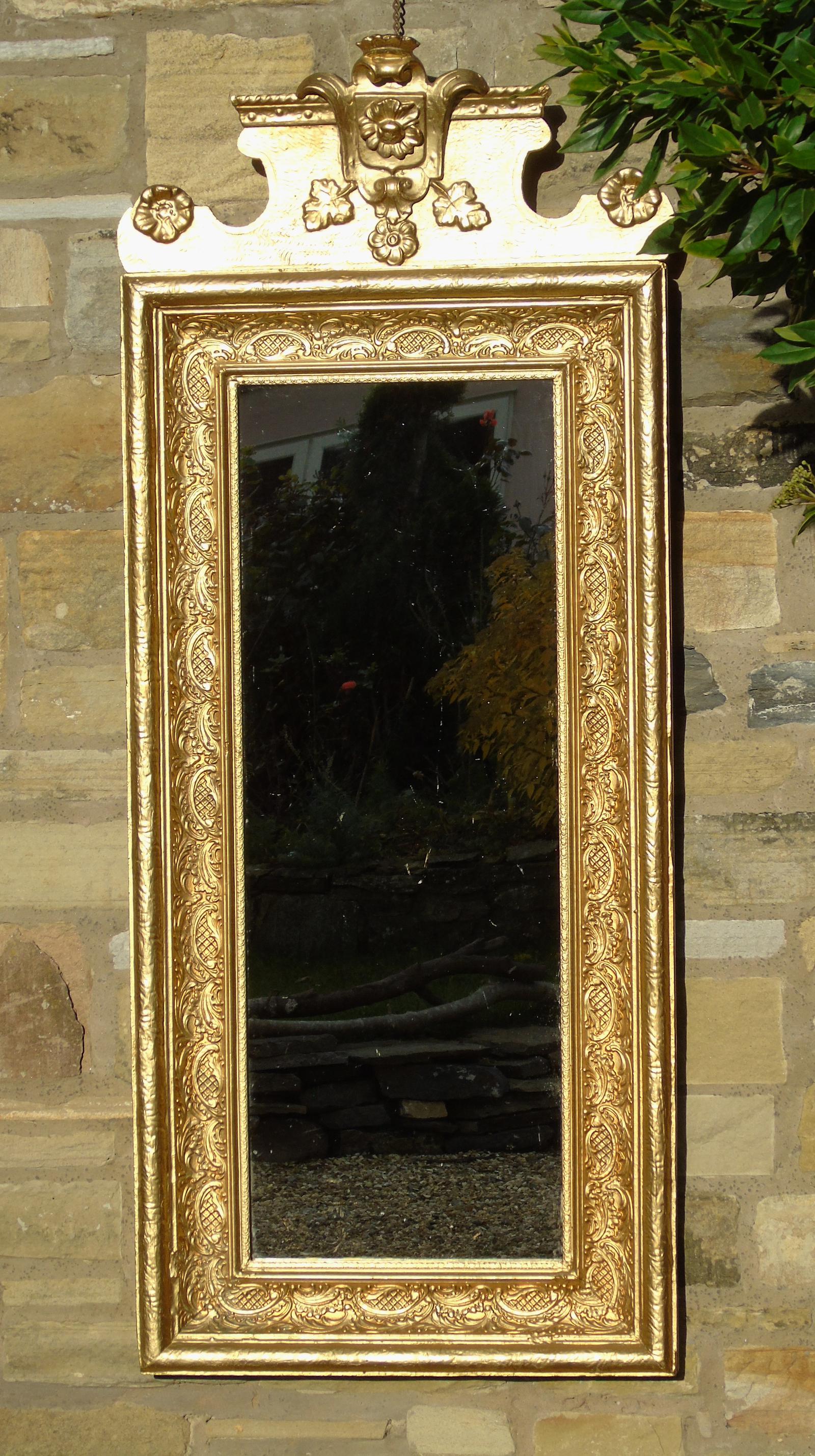 Attractive 19th Century Swedish Gilt Frame Wall Mirror (1 of 6) Attractive 19th Century Swedish Gilt Frame Wall Mirror (1 of 6)