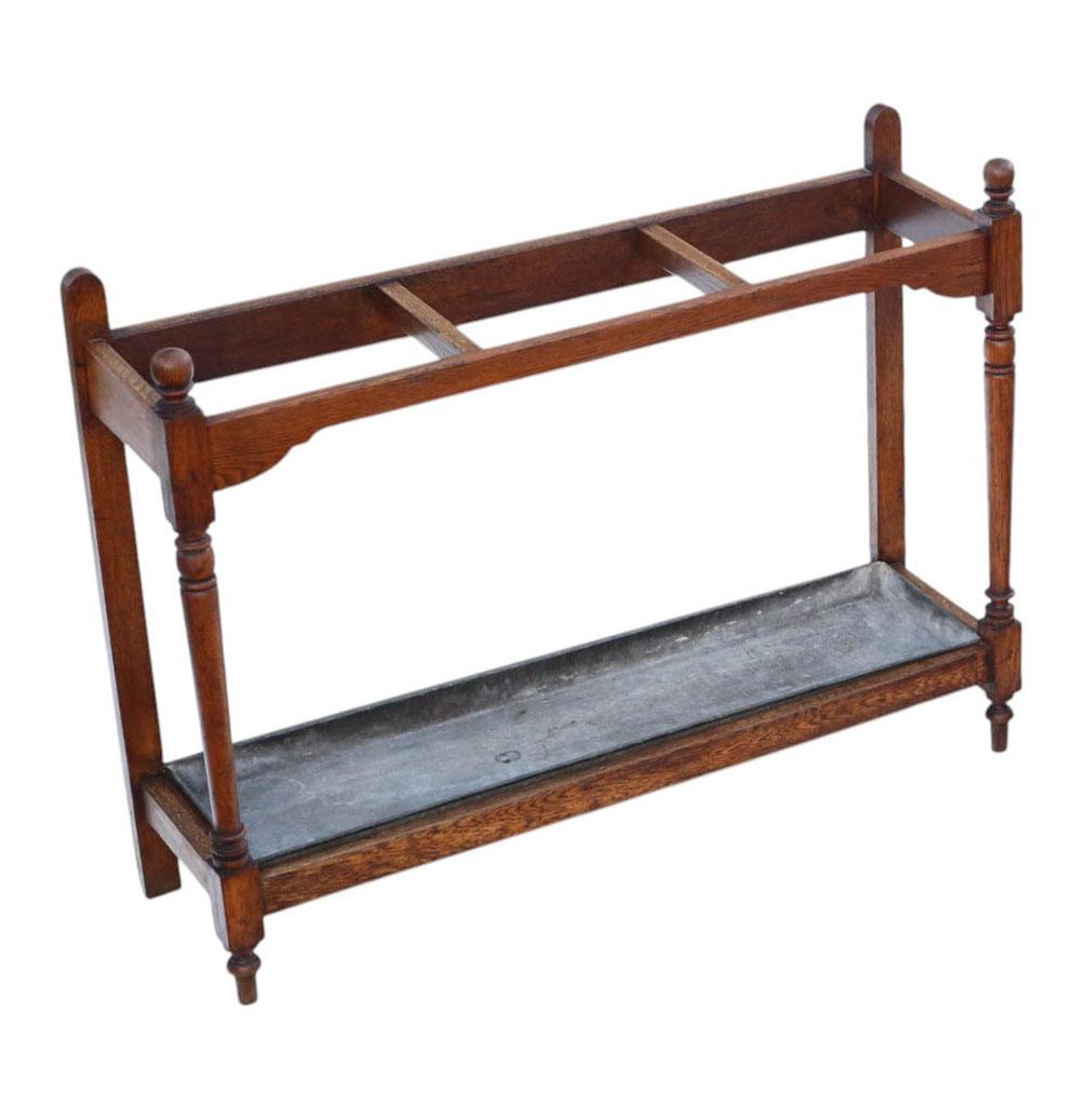 Antique Large Victorian 19th Century Oak Stick / Umbrella Stand – Country House or Hotel Hall (1 of 6)