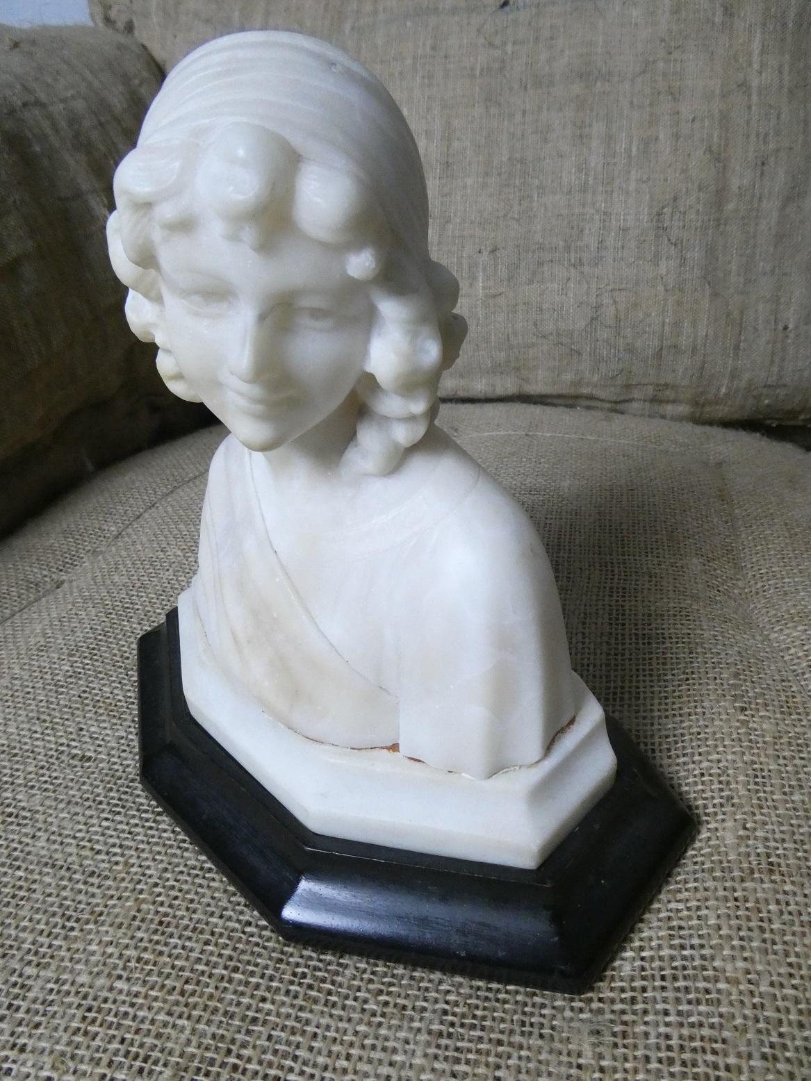 1920's Marble Bust of a Girl (1 of 4) 1920's Marble Bust of a Girl (1 of 4)