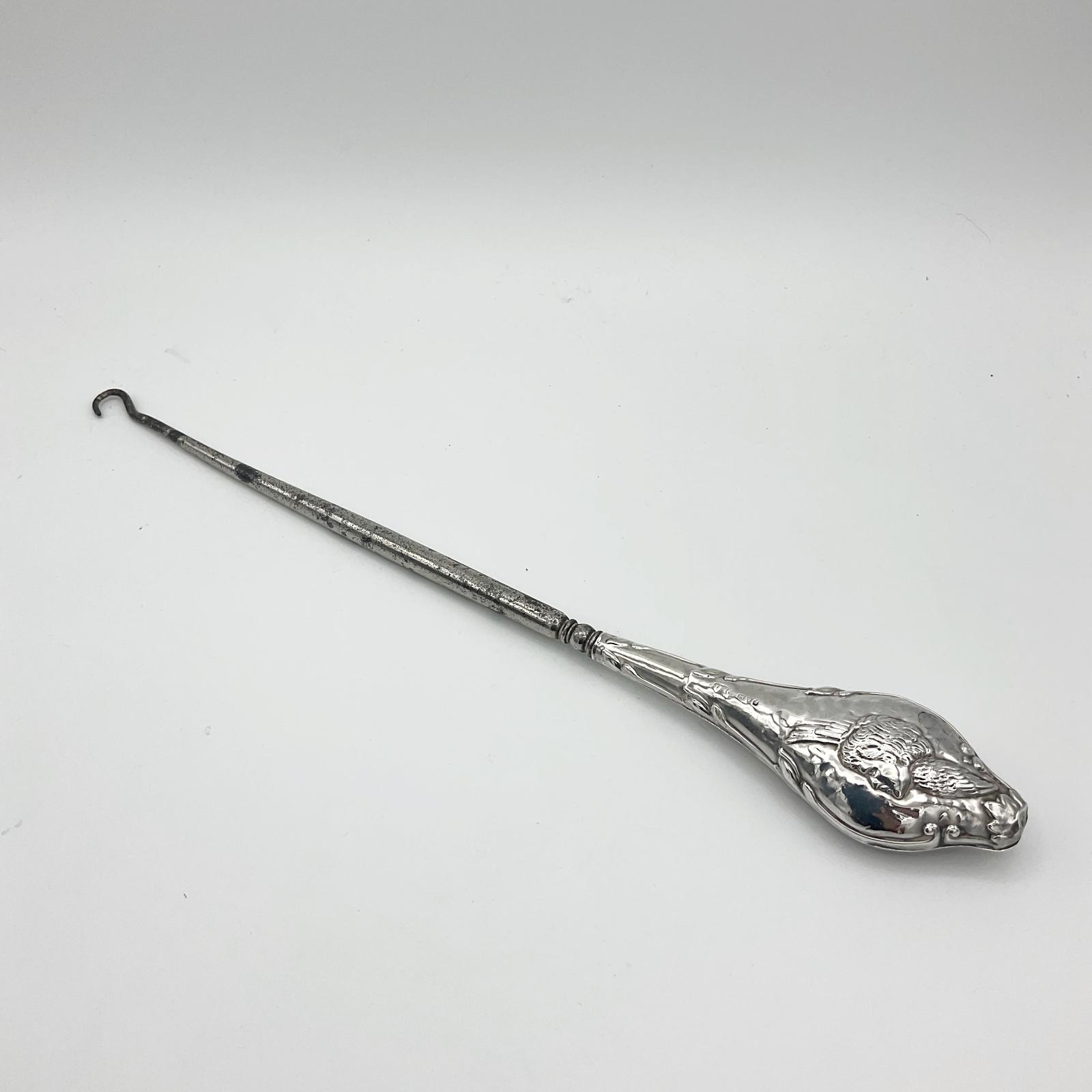 Antique 1900 Large Sterling Silver Button Hook, Cherub (1 of 11) Antique 1900 Large Sterling Silver Button Hook, Cherub (1 of 11)