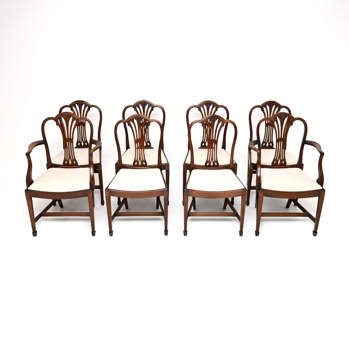 Set of Eight Antique Edwardian Mahogany Dining Chairs (1 of 10) Set of Eight Antique Edwardian Mahogany Dining Chairs (1 of 10)
