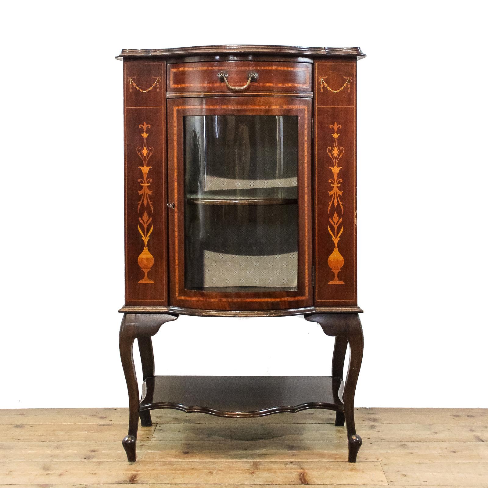 Antique Edwardian Inlaid Mahogany Display Cabinet (1 of 9) Antique Edwardian Inlaid Mahogany Display Cabinet (1 of 9)