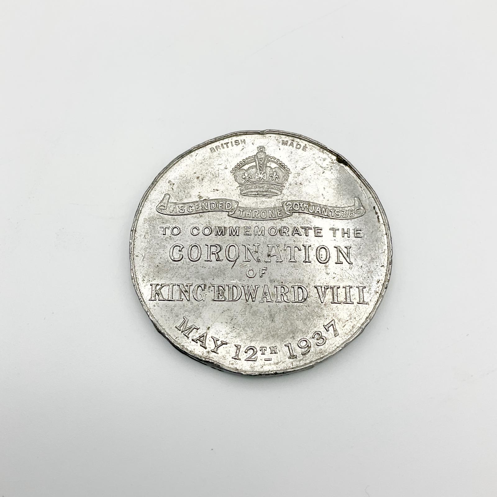 1937 King Edward VIII Coronation Commemorative Medal (1 of 10)