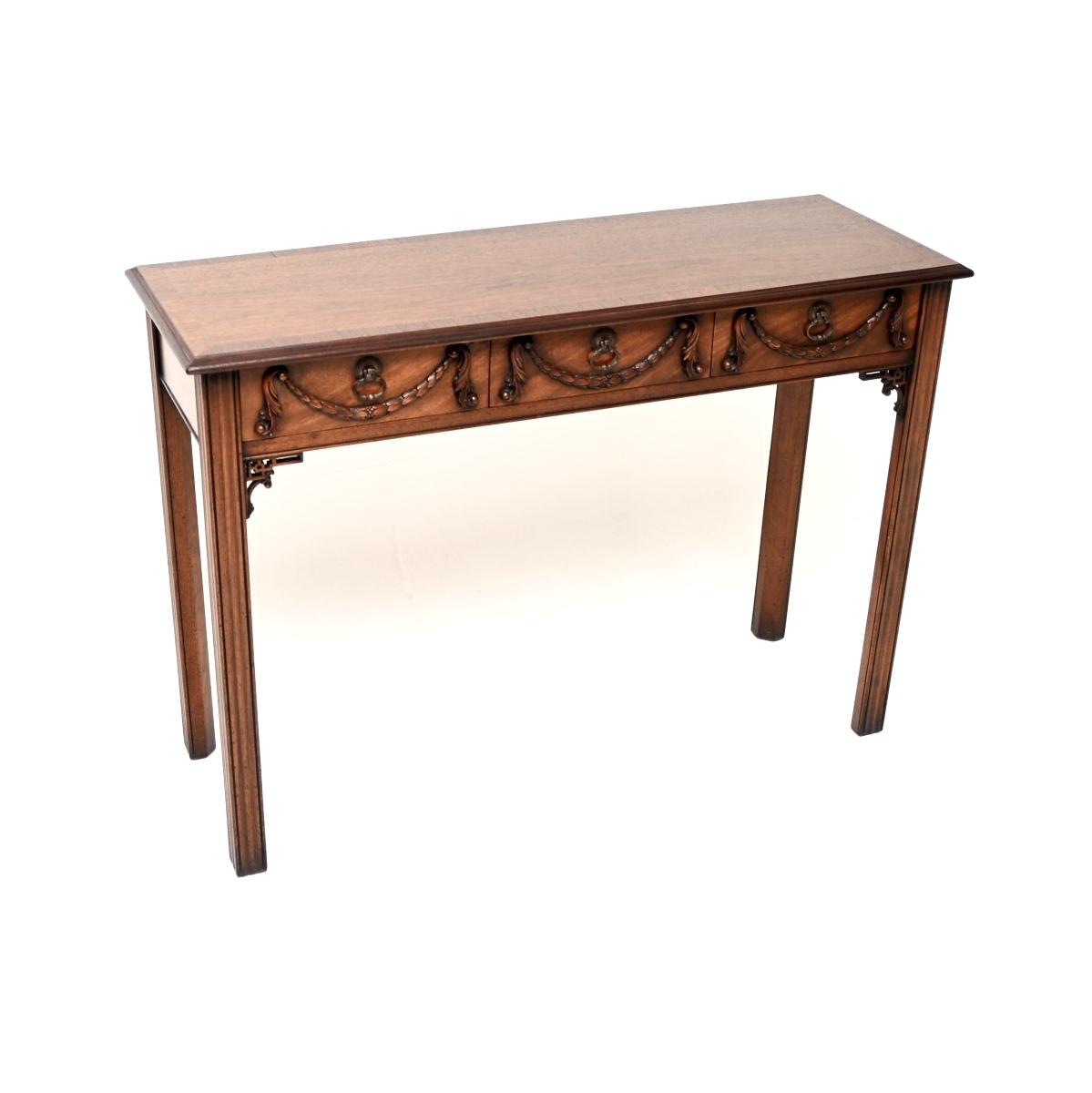 Georgian Style Mahogany Console Table (1 of 10) Georgian Style Mahogany Console Table (1 of 10)