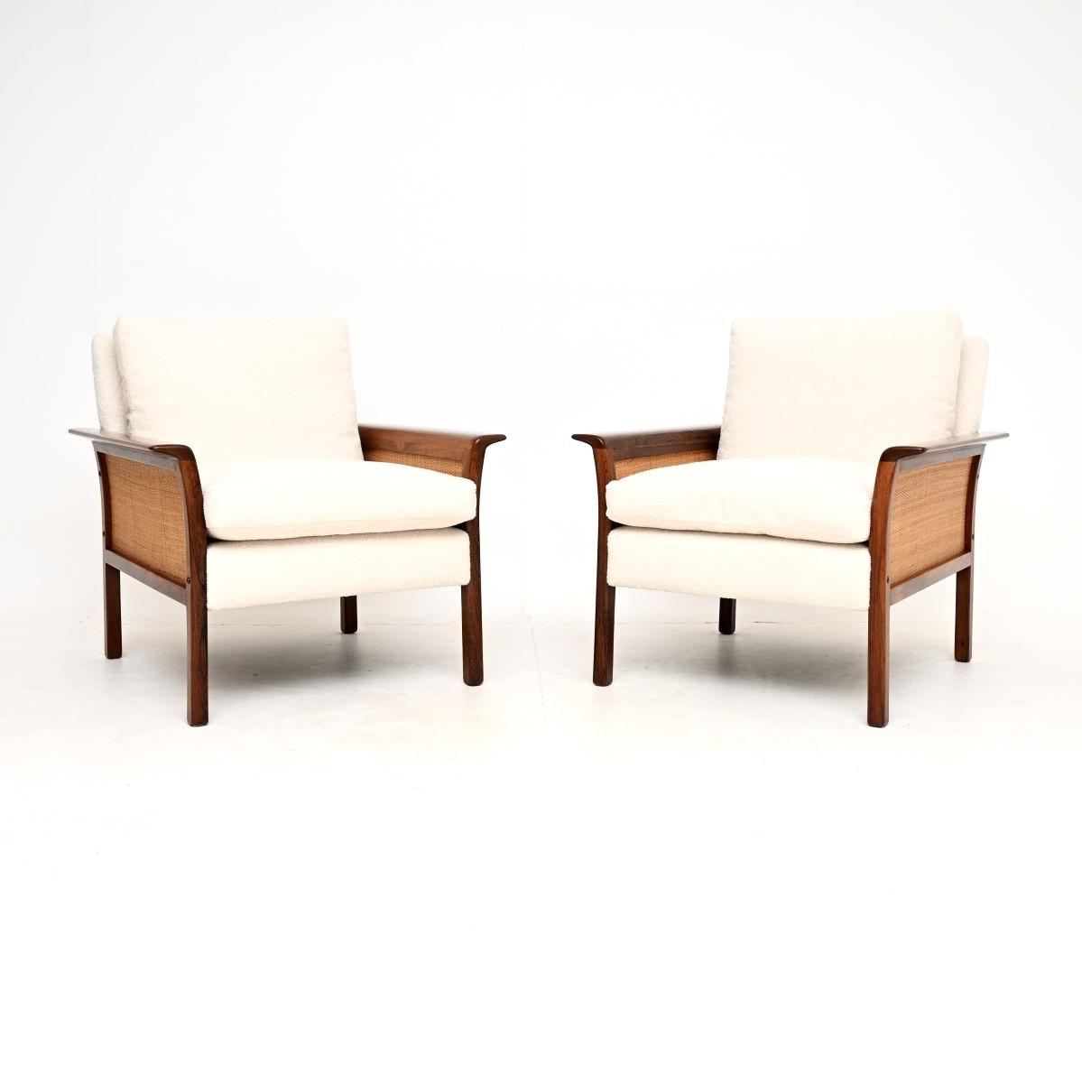 Pair of Vintage Scandinavian Rosewood Armchairs by Knut Sæter for Vatne Mobler (1 of 10) Pair of Vintage Scandinavian Rosewood Armchairs by Knut Sæter for Vatne Mobler (1 of 10)