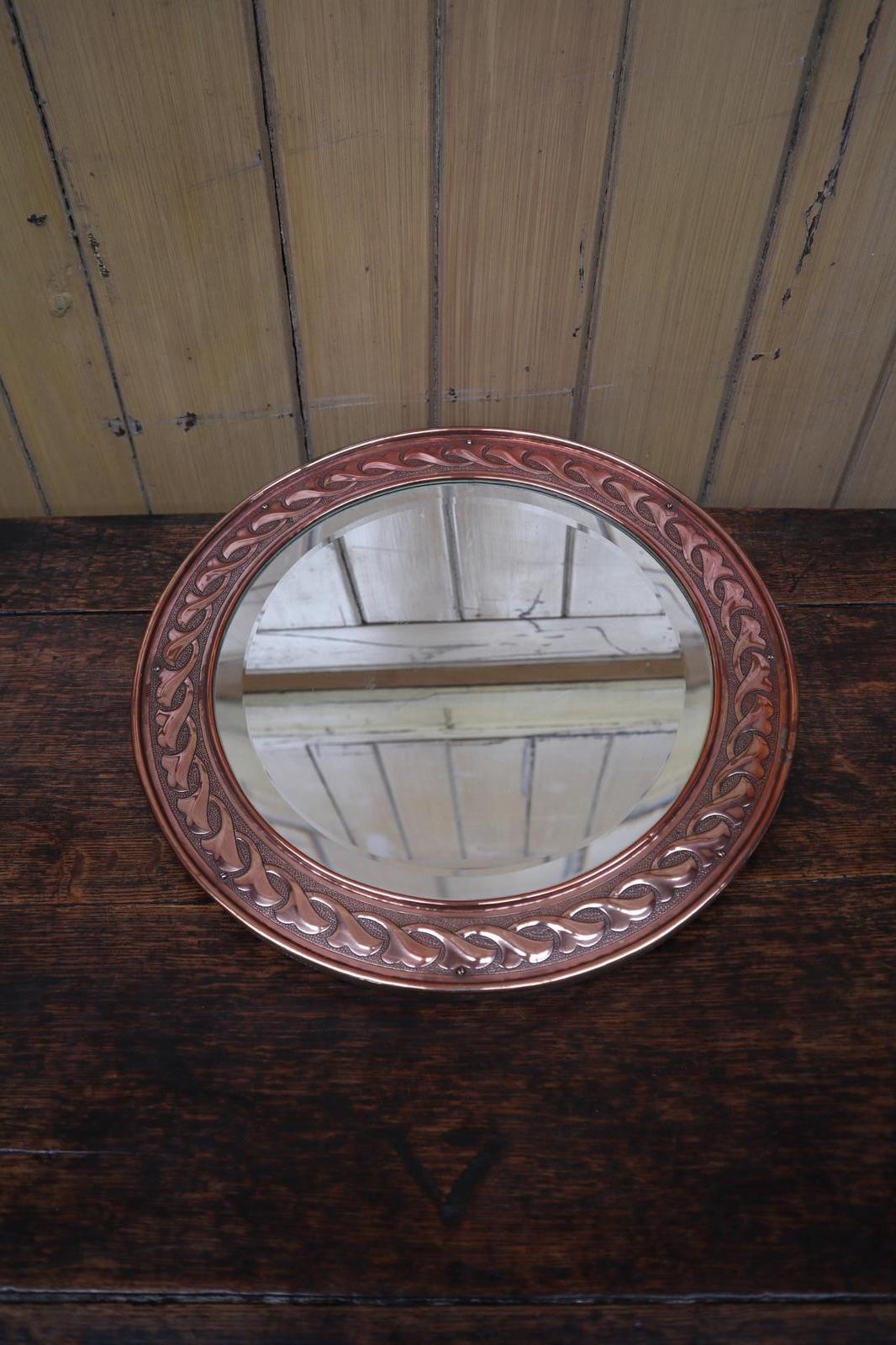 Arts & Crafts Movement Keswick School of Industrial Art Copper Mirror c.1905 (1 of 17)