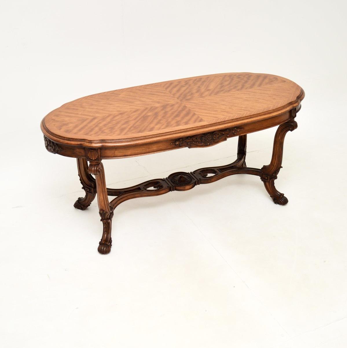Antique French Satin Wood Coffee Table (1 of 8)