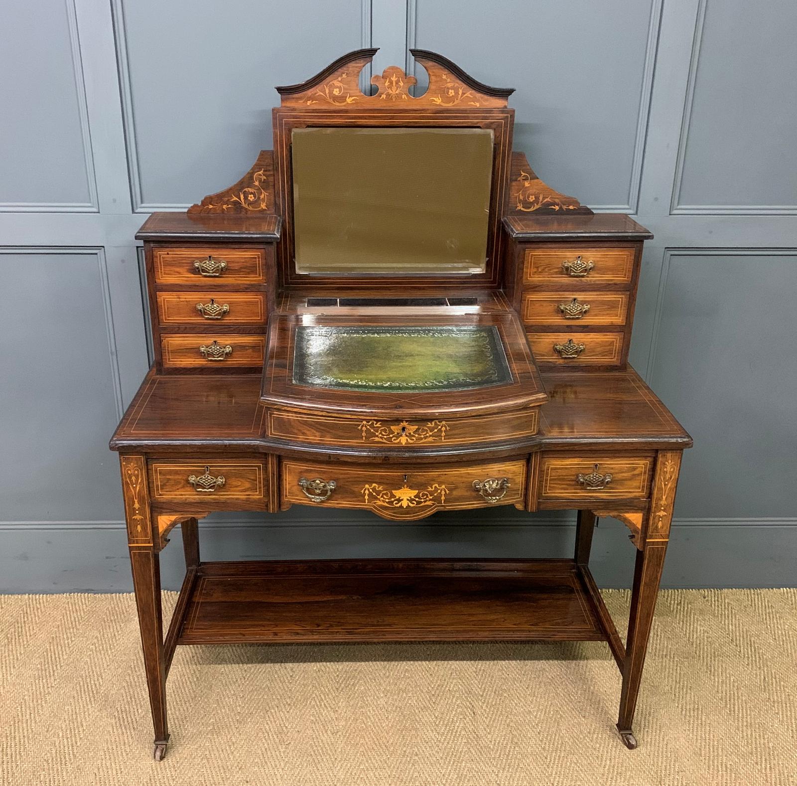 Inlaid Rosewood Bonheur Du Jour (1 of 19)