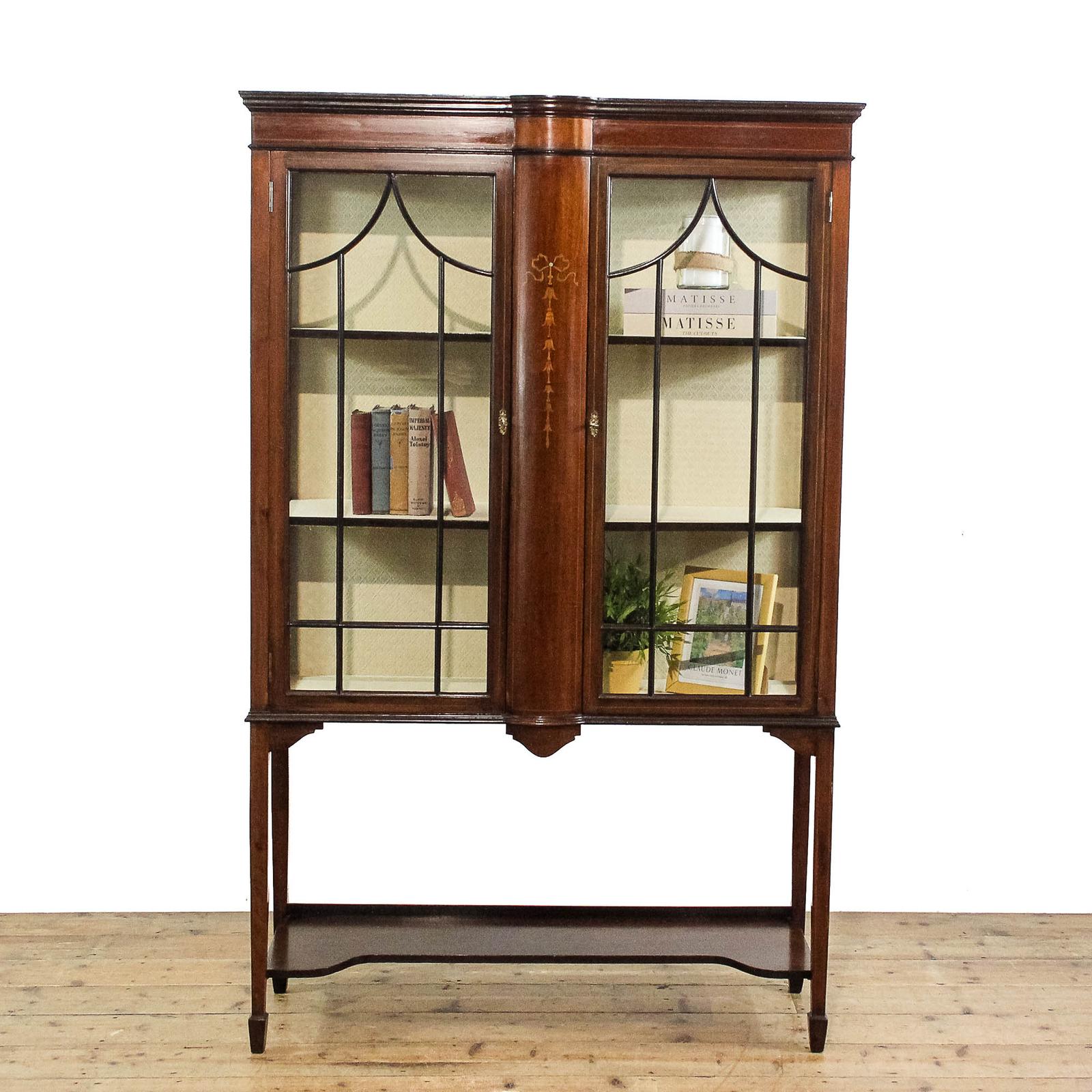 Antique Edwardian Inlaid Mahogany Display Cabinet (1 of 9) Antique Edwardian Inlaid Mahogany Display Cabinet (1 of 9)