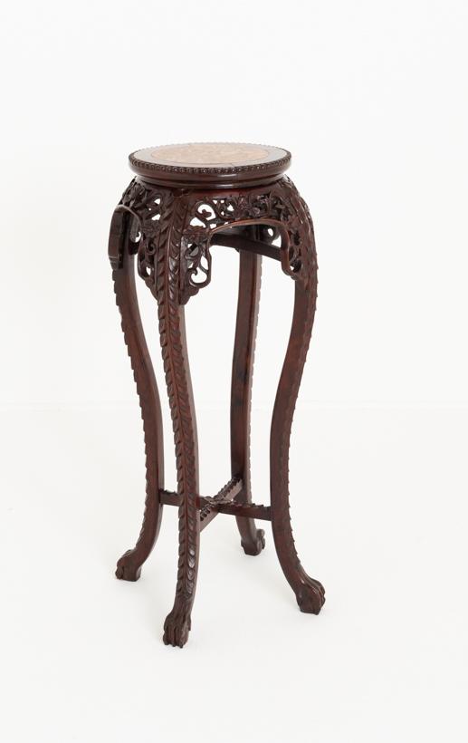 Chinese Hardwood Plant Stand (1 of 5)