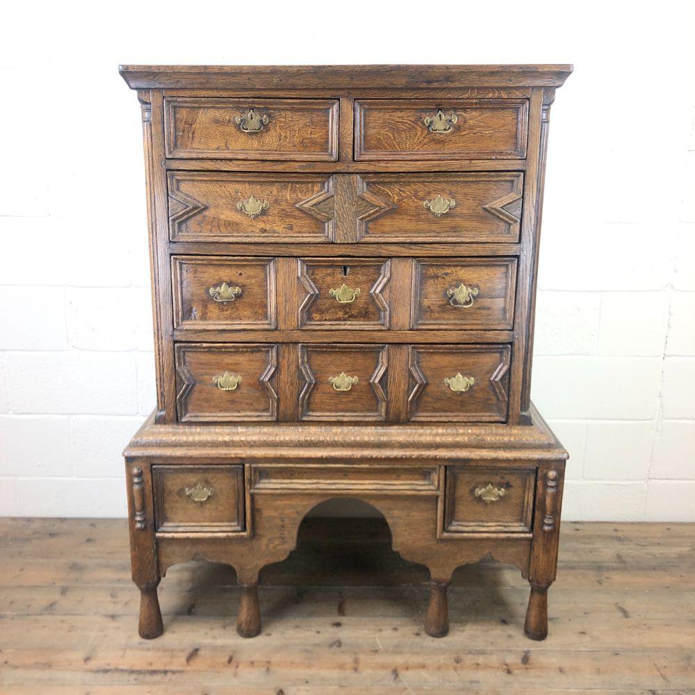 18th Century Antique Oak Chest on Stand (1 of 9) 18th Century Antique Oak Chest on Stand (1 of 9)