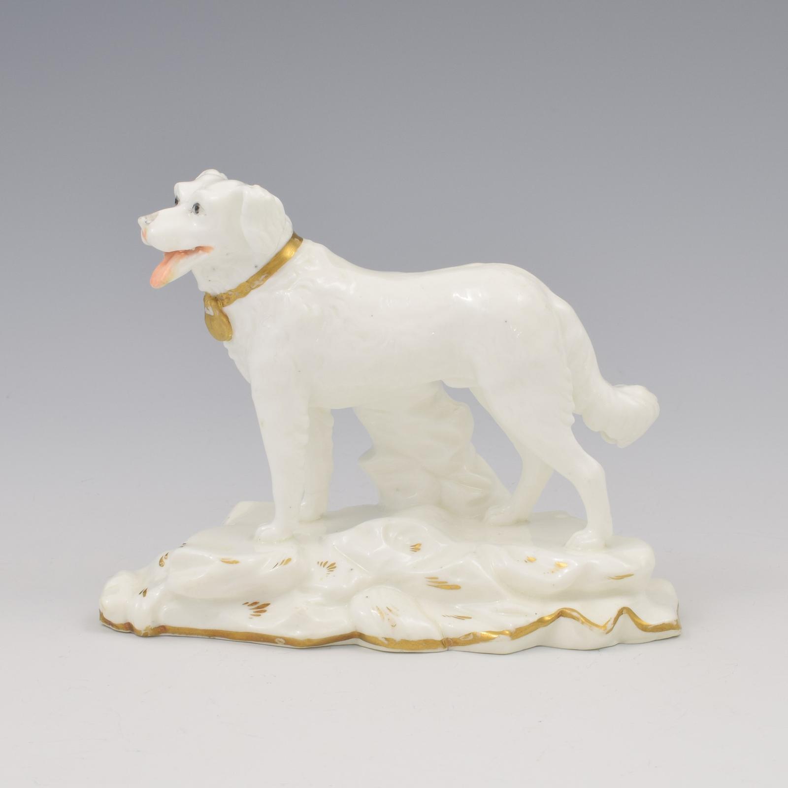 Rare Early Minton Porcelain Blanc De Chine Figure Of A Gun Dog c.1830 (1 of 11)