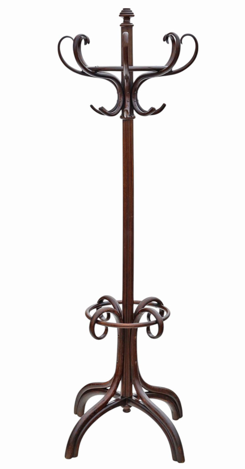 Antique c.1900 Large Bentwood Coat & Hat Stand – Quality Hall Rack (1 of 4) Antique c.1900 Large Bentwood Coat & Hat Stand – Quality Hall Rack (1 of 4)