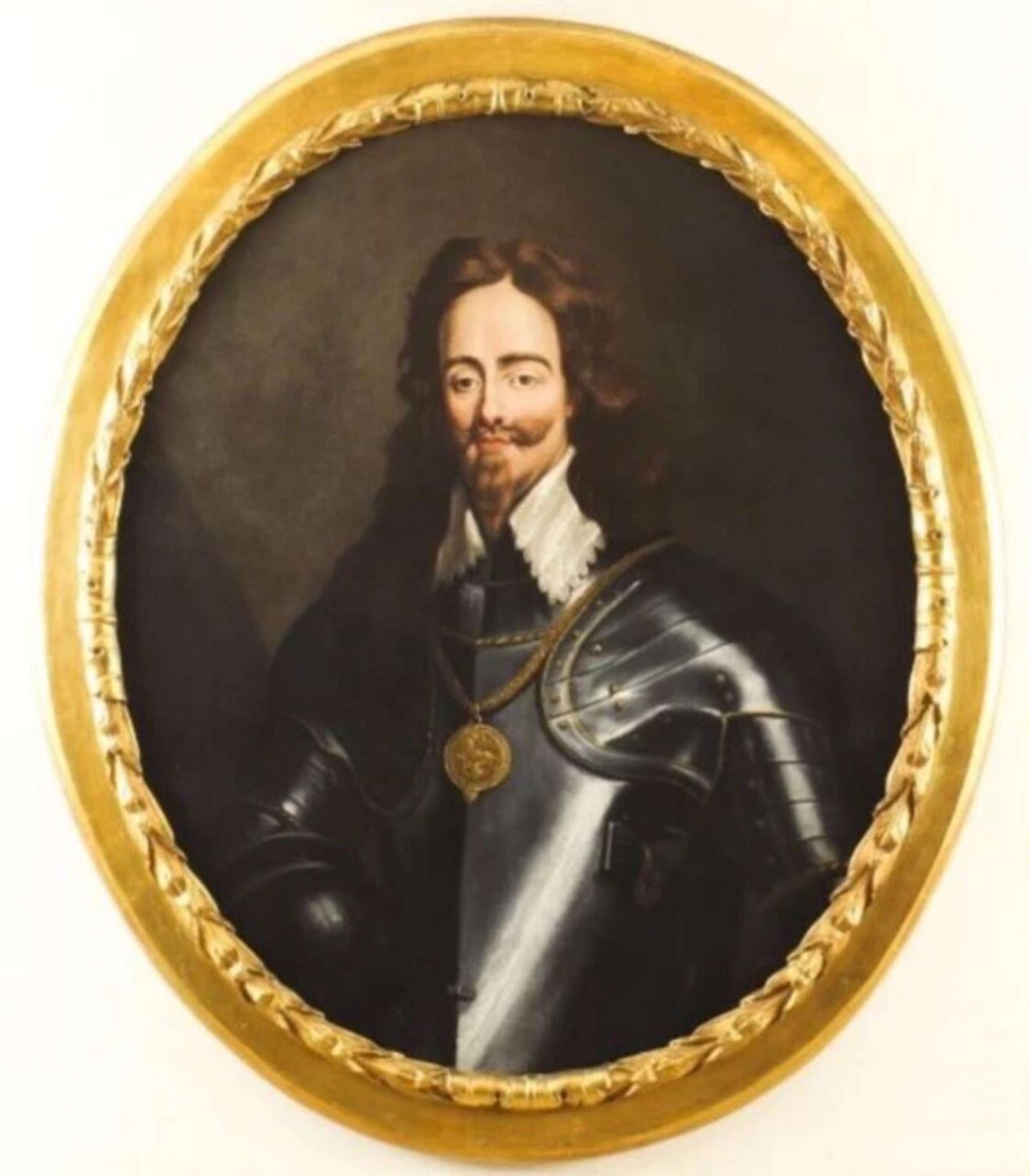 King Charles I After Van Dyck 18th Huge Oval Old Master Antique Portrait Painting (1 of 20) King Charles I After Van Dyck 18th Huge Oval Old Master Antique Portrait Painting (1 of 20)