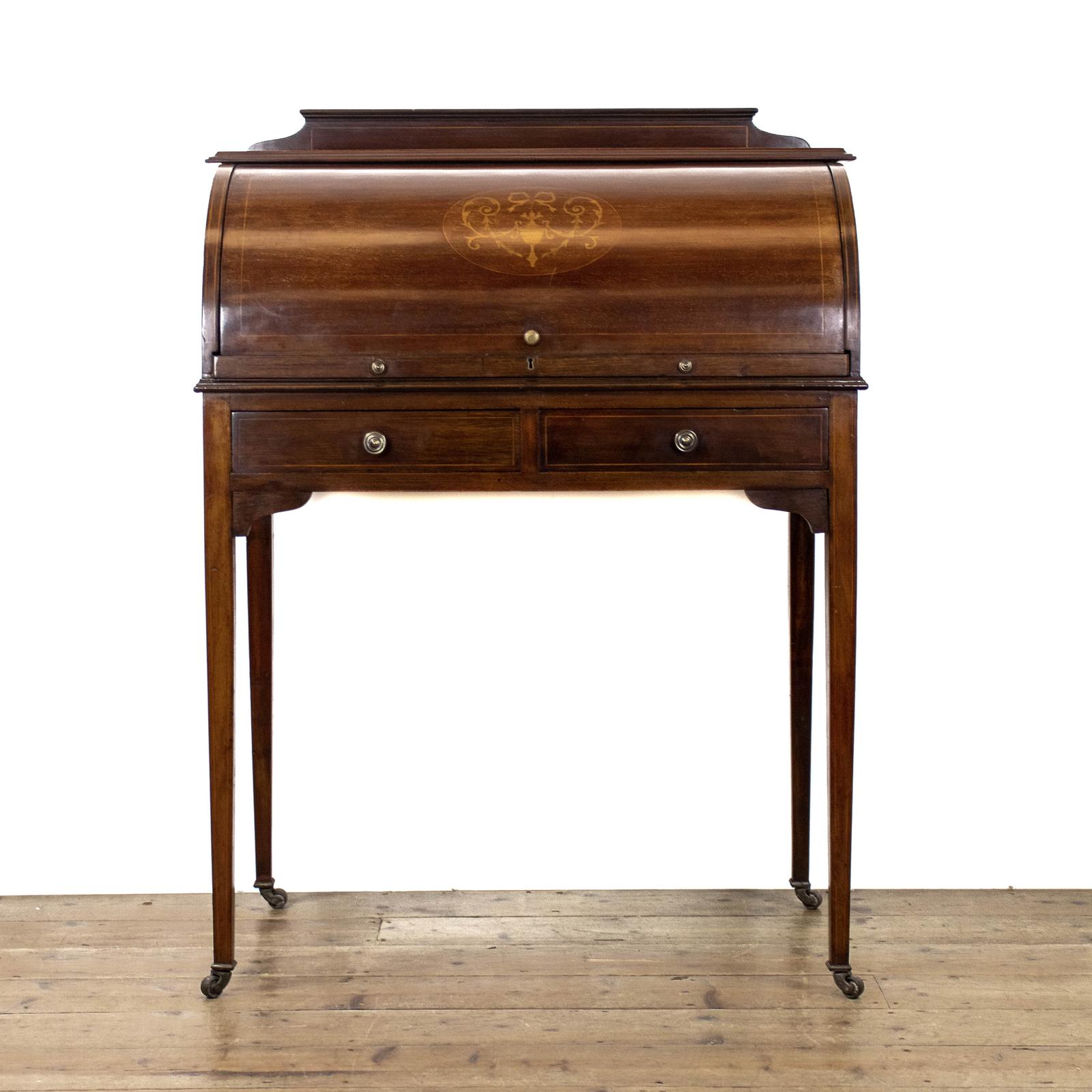 Edwardian Mahogany Cylinder Desk or Bureau (1 of 10) Edwardian Mahogany Cylinder Desk or Bureau (1 of 10)
