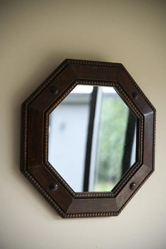 Octagonal Oak Mirror (1 of 7) Octagonal Oak Mirror (1 of 7)