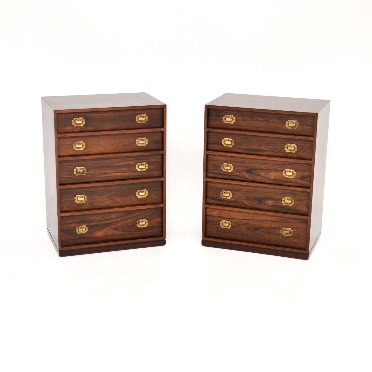 Pair of Danish Vintage Rosewood Bedside Chests by Henning Korch (1 of 10) Pair of Danish Vintage Rosewood Bedside Chests by Henning Korch (1 of 10)