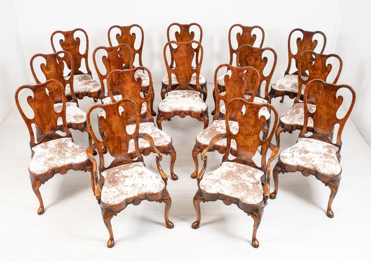 Set of 16 Queen Anne Style Dining Chairs (1 of 19) Set of 16 Queen Anne Style Dining Chairs (1 of 19)