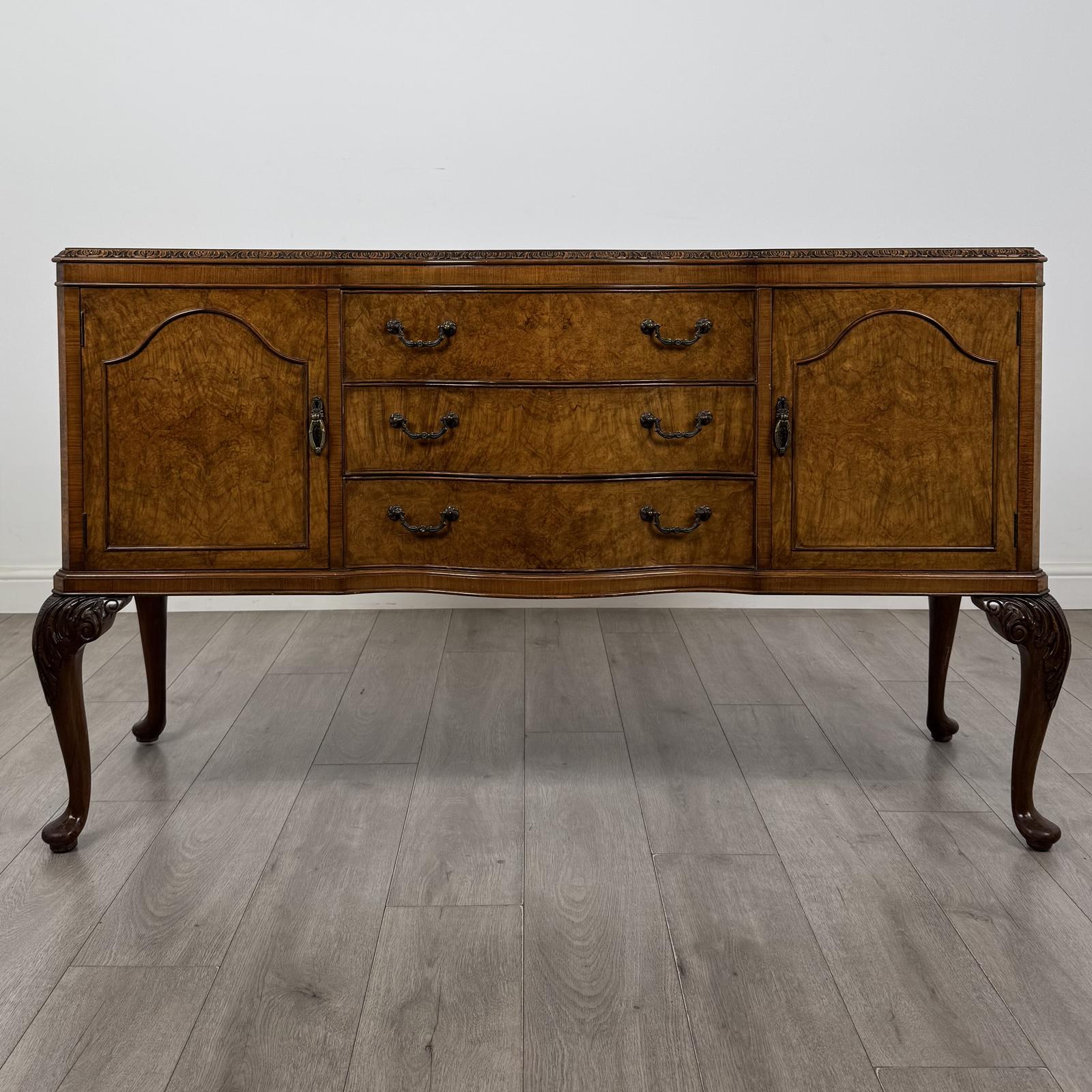 Antique 20th Century Edwardian Sideboard in Burr Walnut (1 of 12) Antique 20th Century Edwardian Sideboard in Burr Walnut (1 of 12)