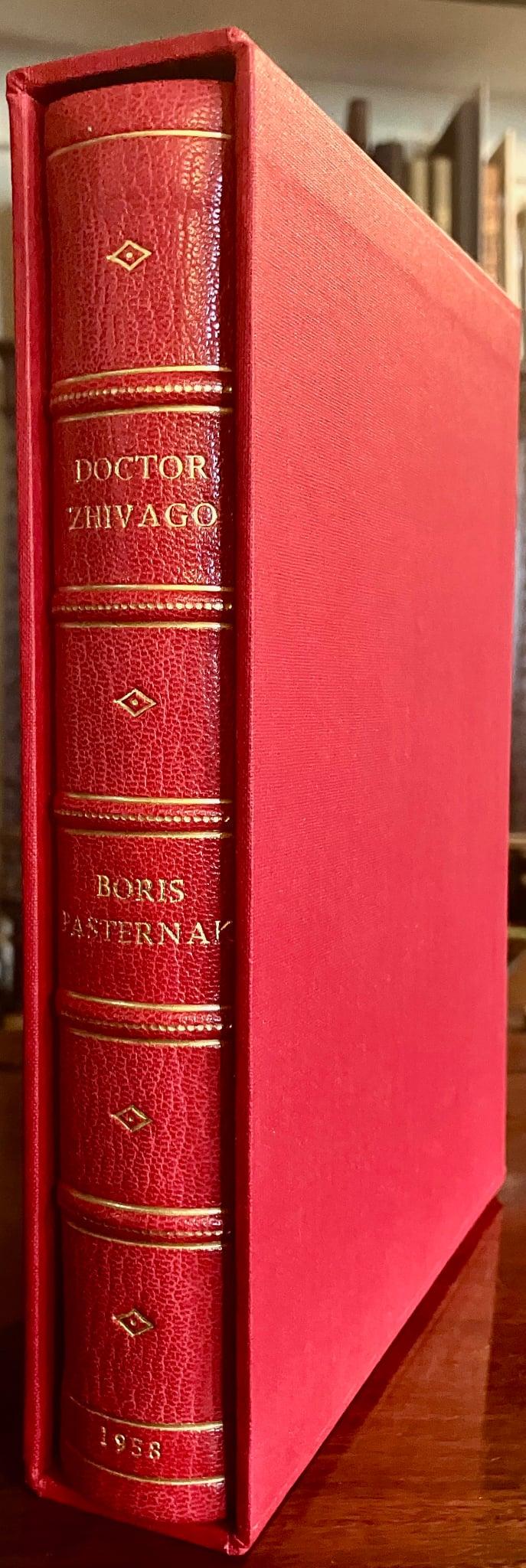 1958 Doctor Zhivago by Boris Pasternak First Edition Leather Binding + Slipcase (1 of 4)