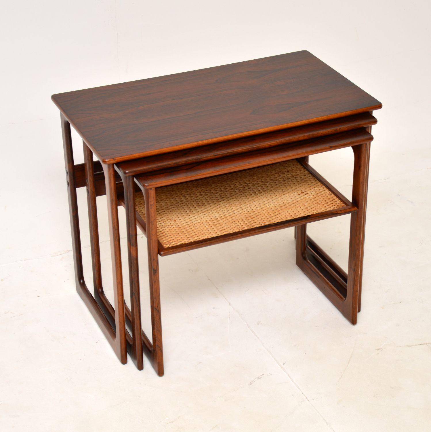 1960's Danish Rosewood Nest of Tables by Johannes Andersen (1 of 11) 1960's Danish Rosewood Nest of Tables by Johannes Andersen (1 of 11)