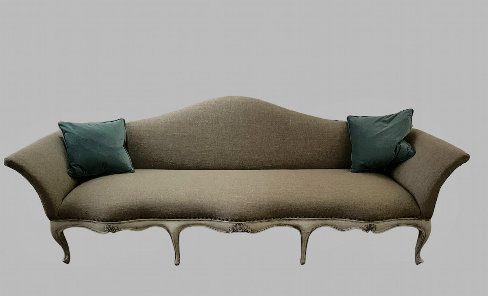 A 19th Century Good Sized Painted Settee (1 of 6) A 19th Century Good Sized Painted Settee (1 of 6)