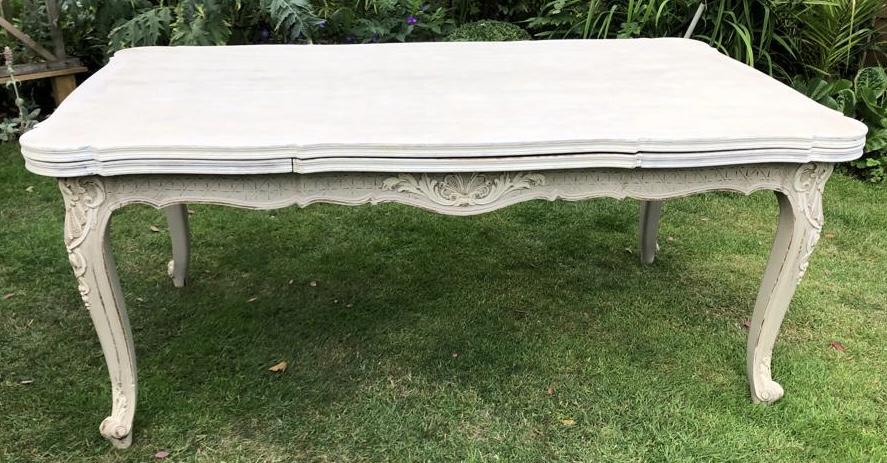 Large Painted and Limed Oak Dining Table (1 of 8) Large Painted and Limed Oak Dining Table (1 of 8)