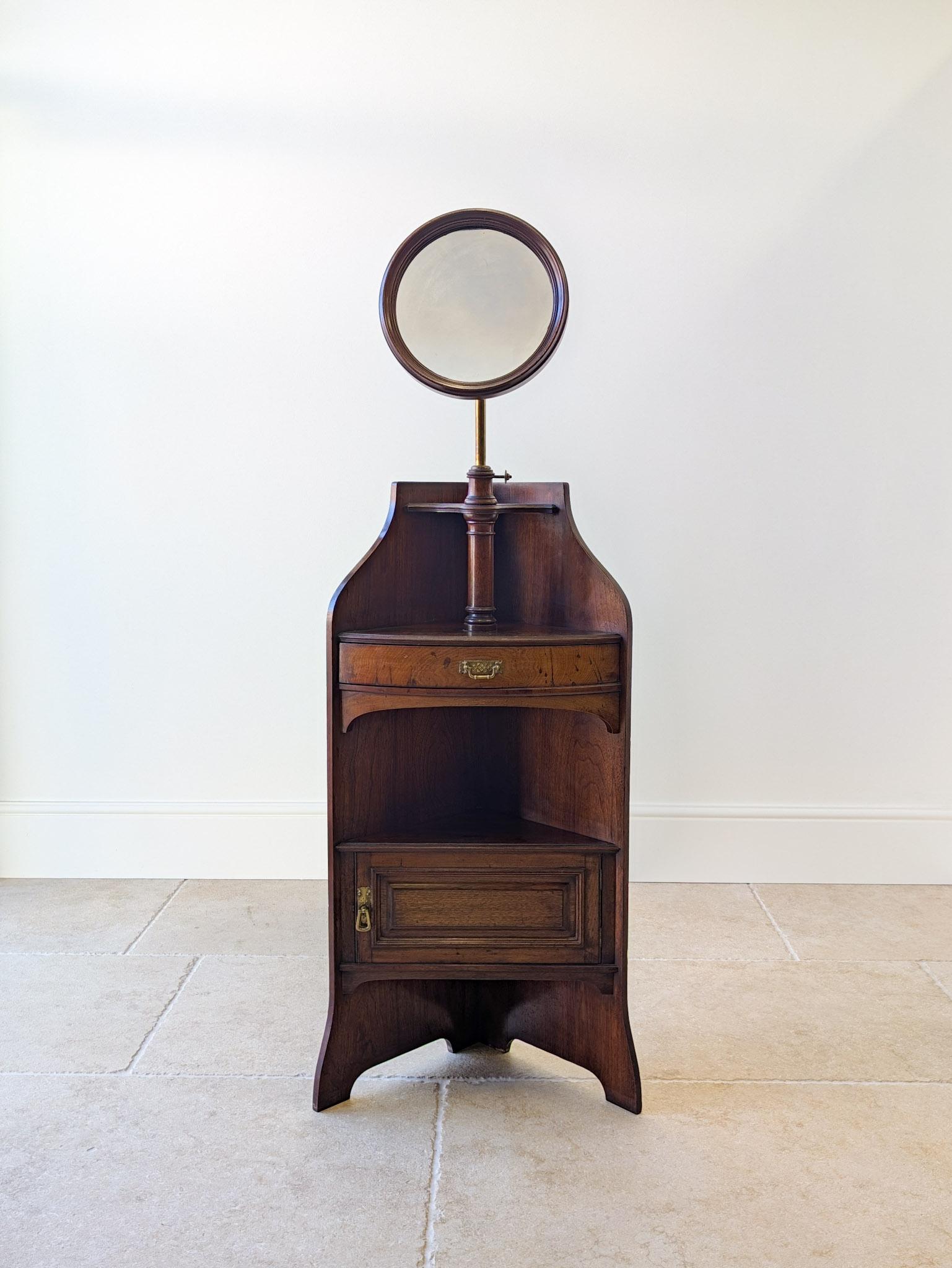 Antique Victorian Mahogany Corner Shaving Stand c.1890 (1 of 17) Antique Victorian Mahogany Corner Shaving Stand c.1890 (1 of 17)