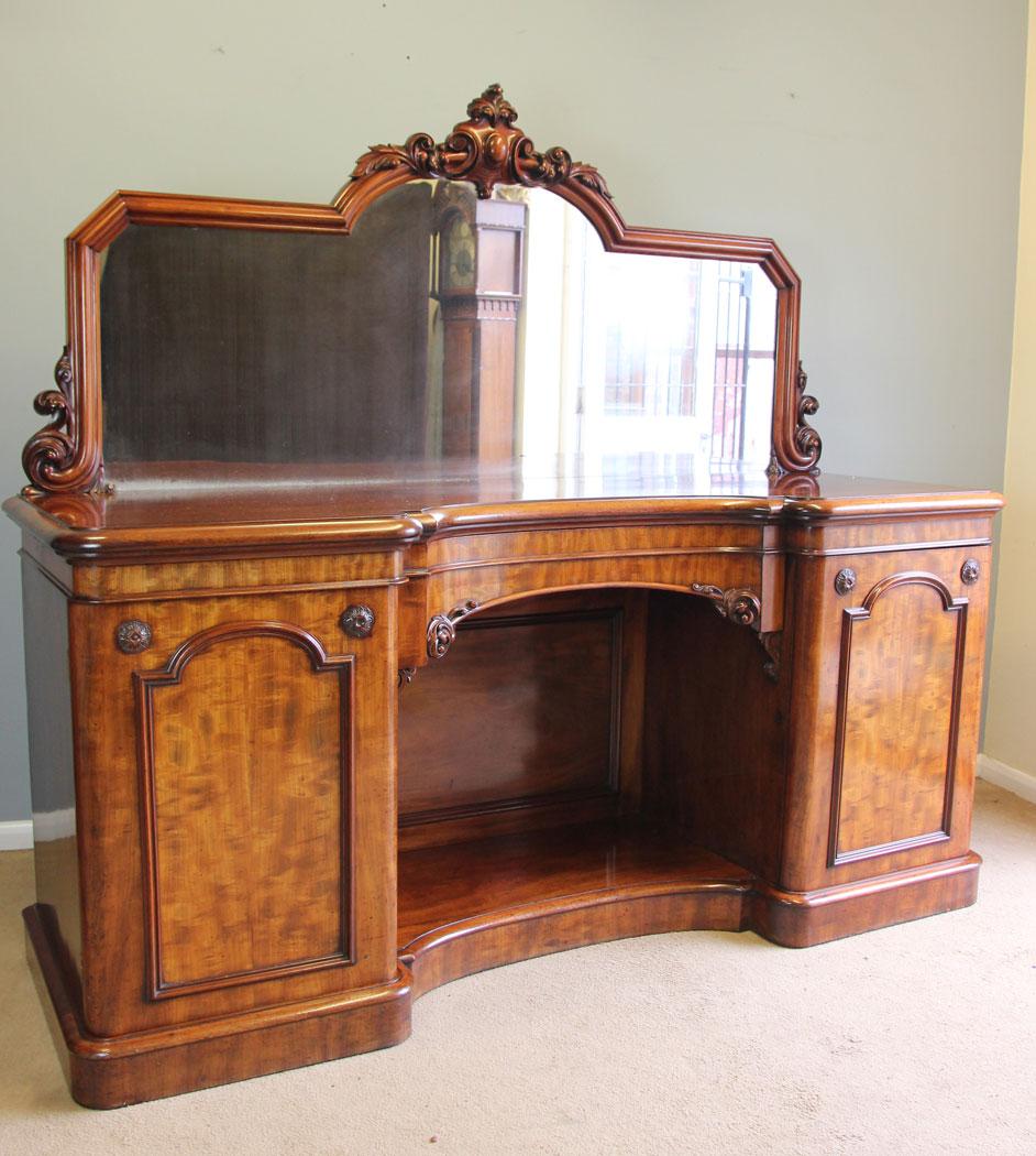 Victorian Mirror Back Breakfront Chiffonier Sideboard (1 of 19)