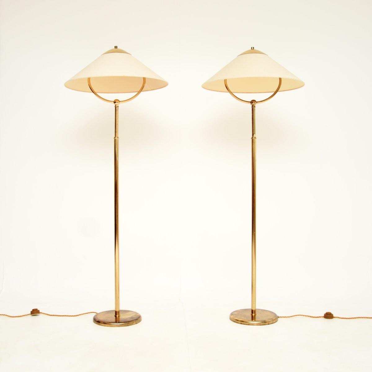 Pair of Vintage Brass Floor Lamps (1 of 11)