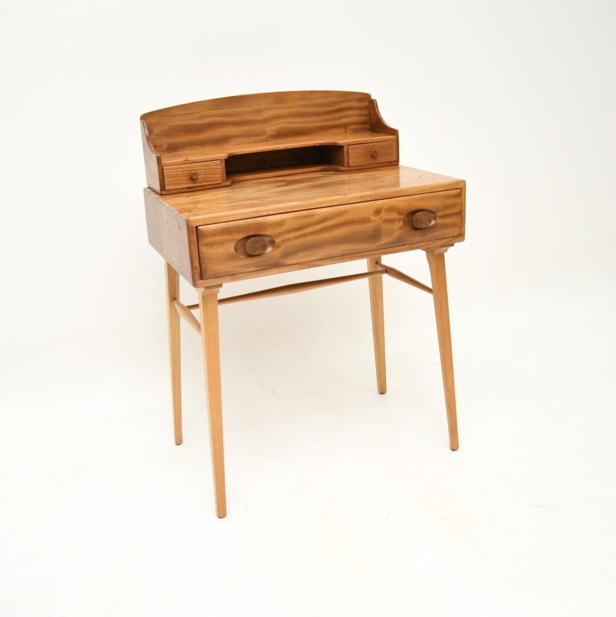 Vintage Ercol Writing Desk in Solid Elm (1 of 11) Vintage Ercol Writing Desk in Solid Elm (1 of 11)